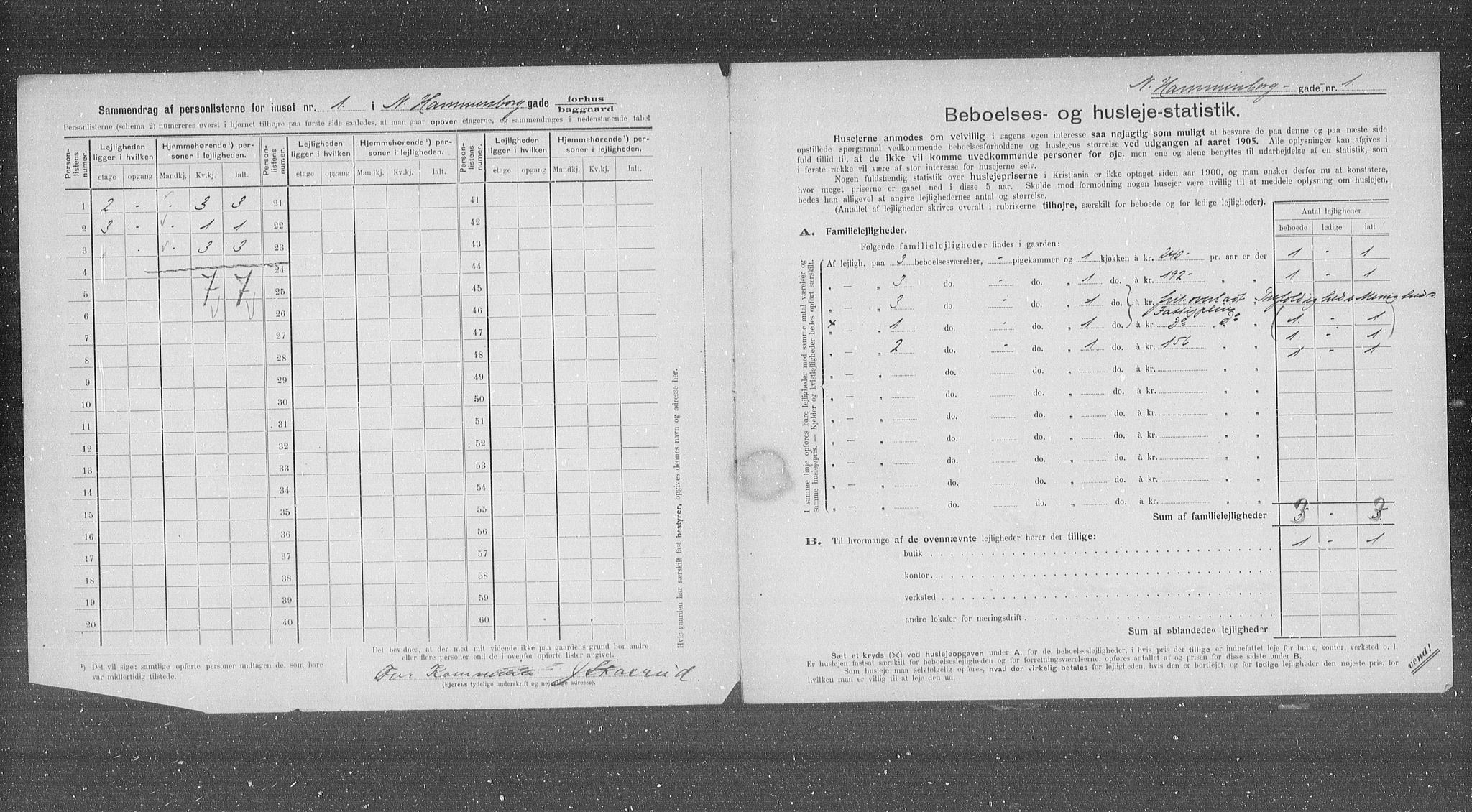 OBA, Kommunal folketelling 31.12.1905 for Kristiania kjøpstad, 1905, s. 36346