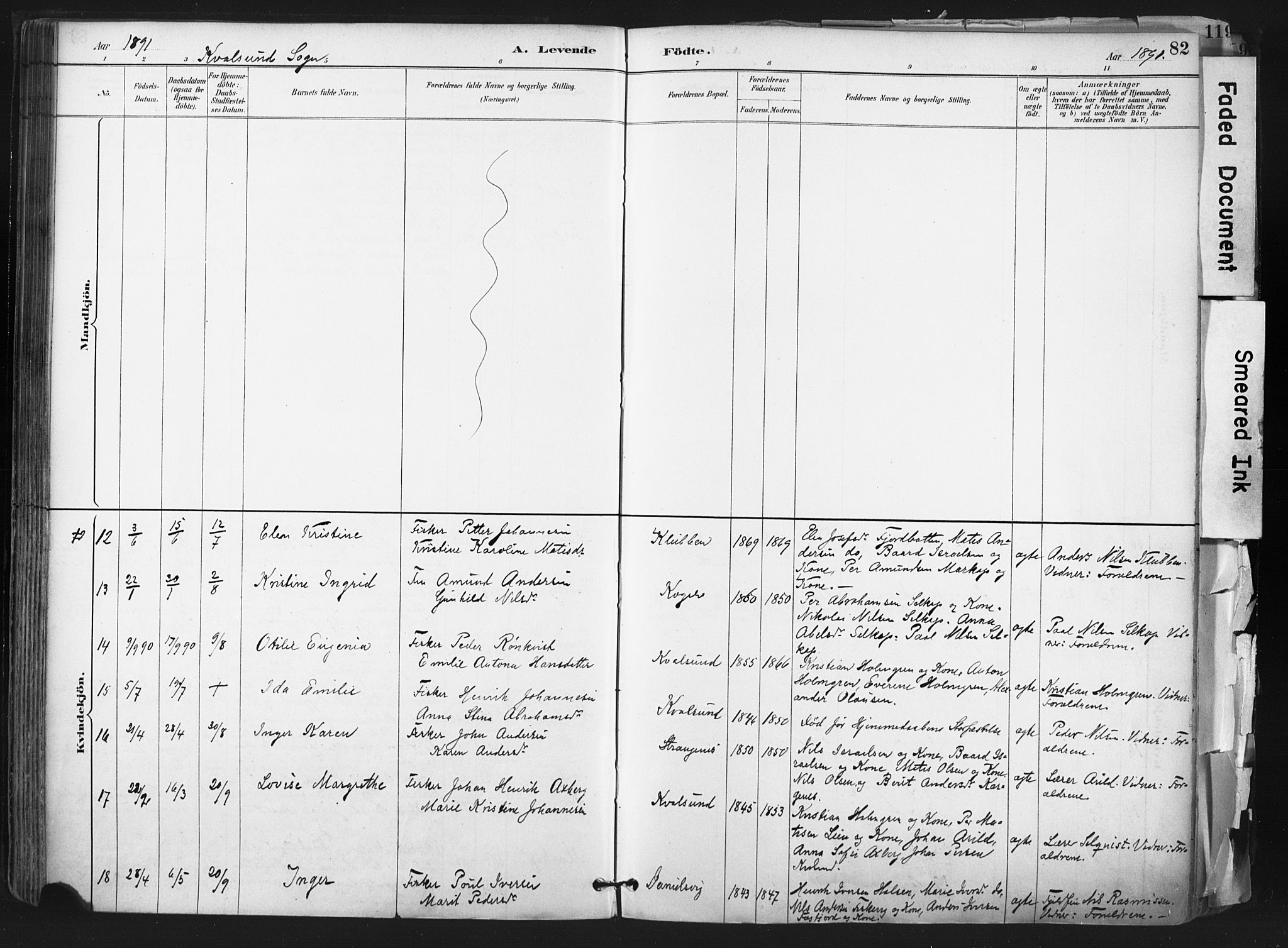 Hammerfest sokneprestkontor, SATØ/S-1347: Ministerialbok nr. 11 /2, 1885-1897, s. 82