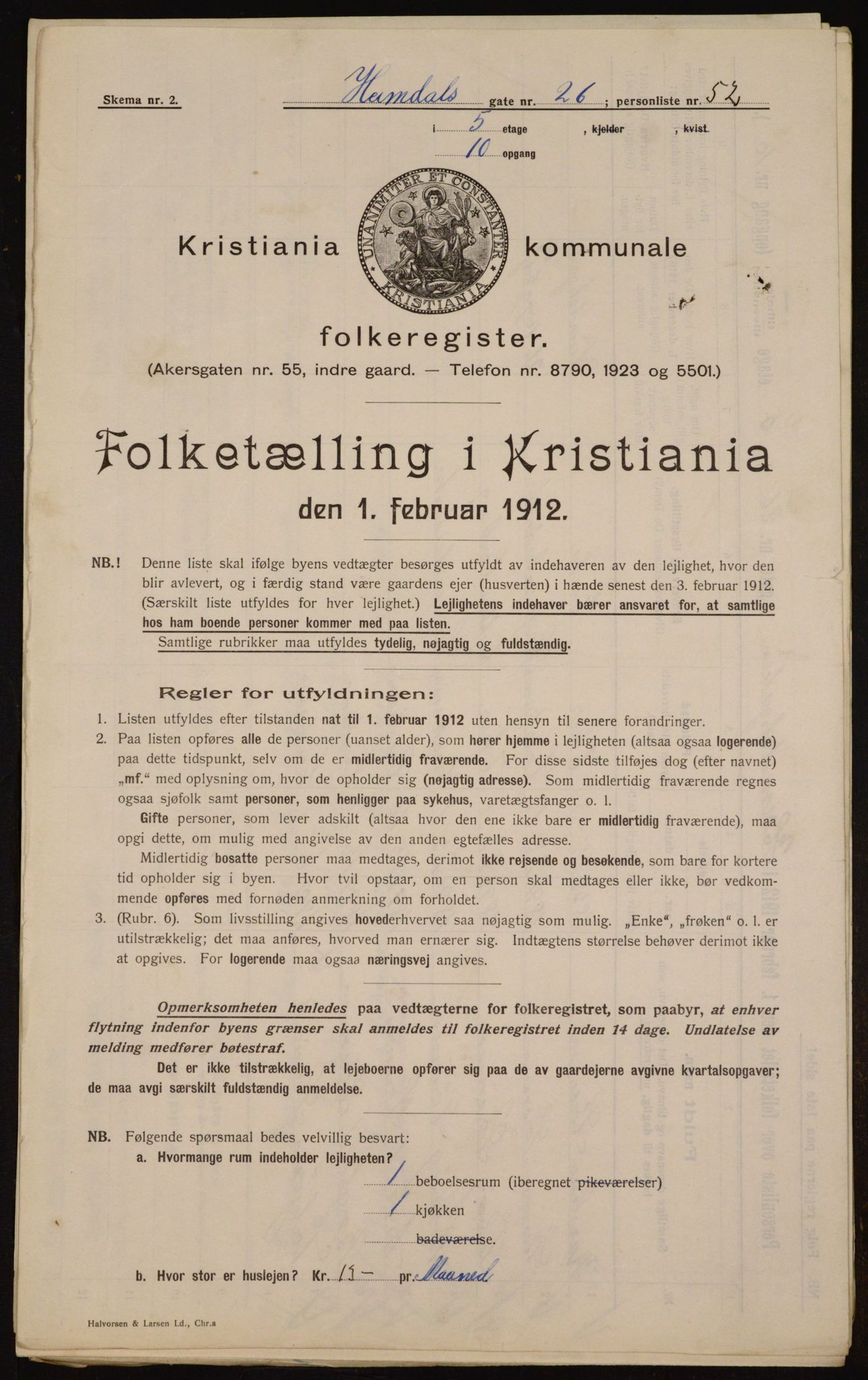 OBA, Kommunal folketelling 1.2.1912 for Kristiania, 1912, s. 37240