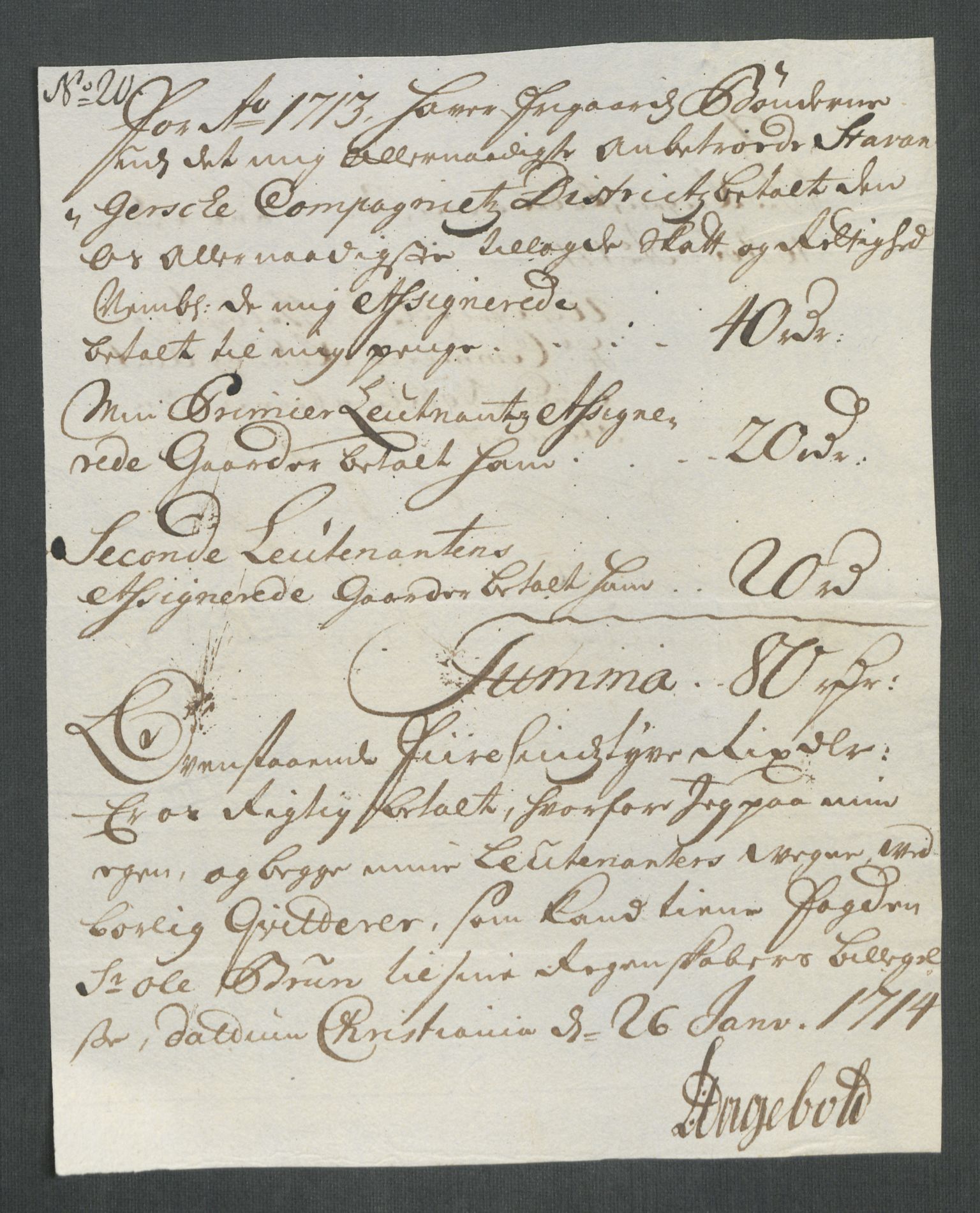 Rentekammeret inntil 1814, Reviderte regnskaper, Fogderegnskap, RA/EA-4092/R46/L2738: Fogderegnskap Jæren og Dalane, 1713-1714, s. 83