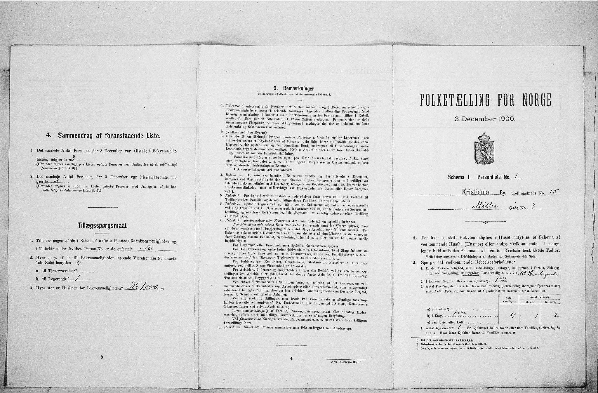 SAO, Folketelling 1900 for 0301 Kristiania kjøpstad, 1900, s. 61847
