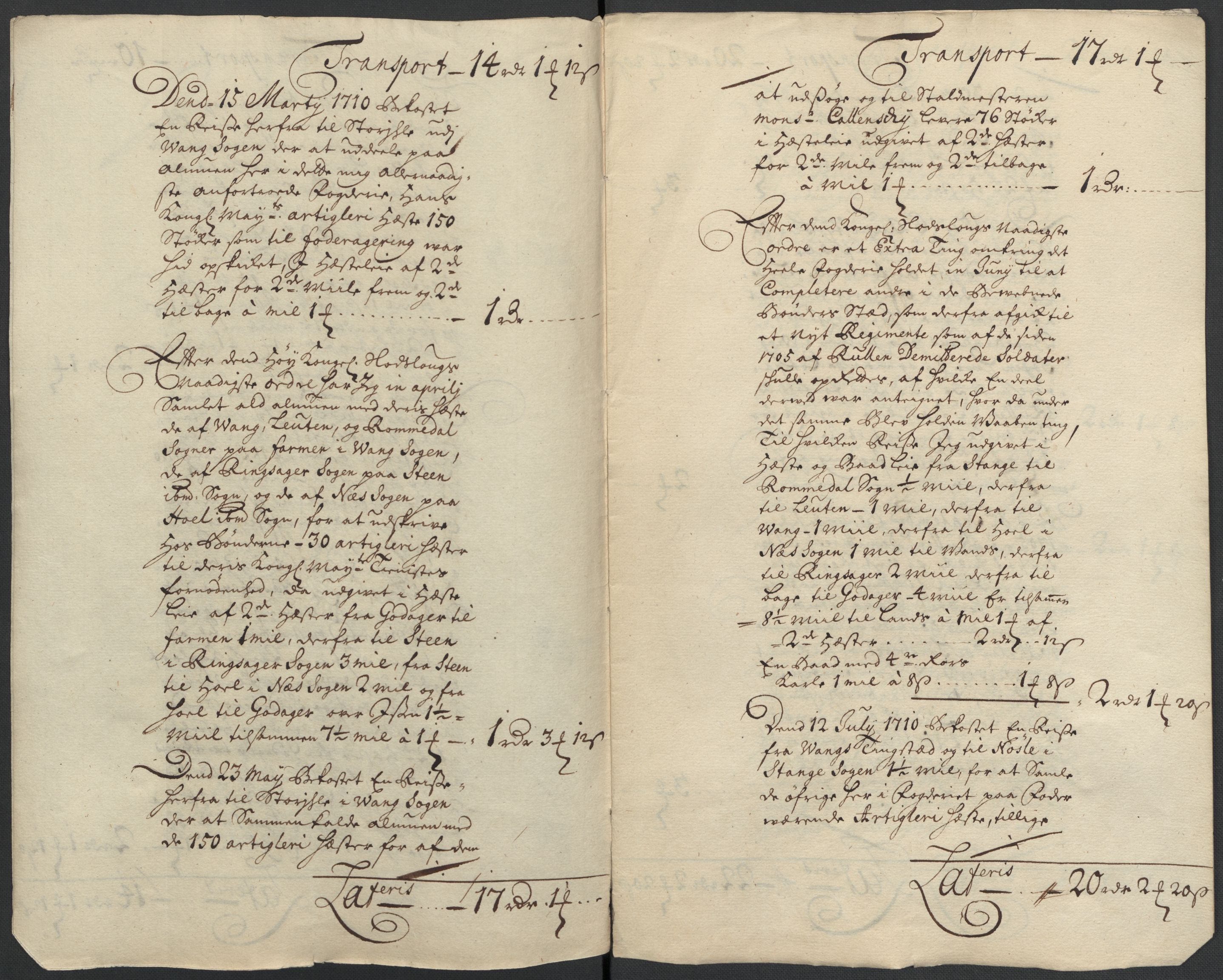 Rentekammeret inntil 1814, Reviderte regnskaper, Fogderegnskap, RA/EA-4092/R16/L1046: Fogderegnskap Hedmark, 1710, s. 315