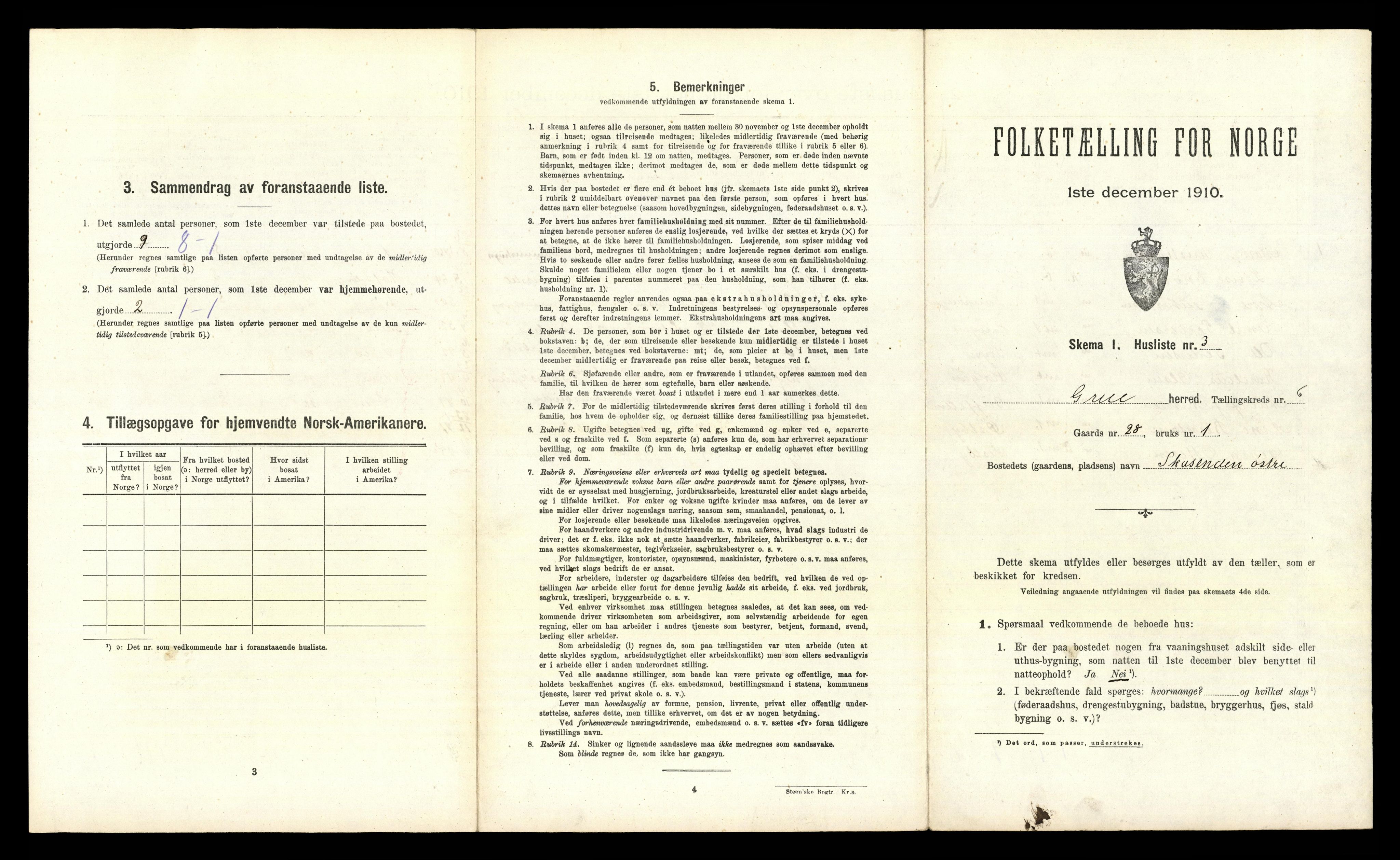 RA, Folketelling 1910 for 0423 Grue herred, 1910, s. 1073