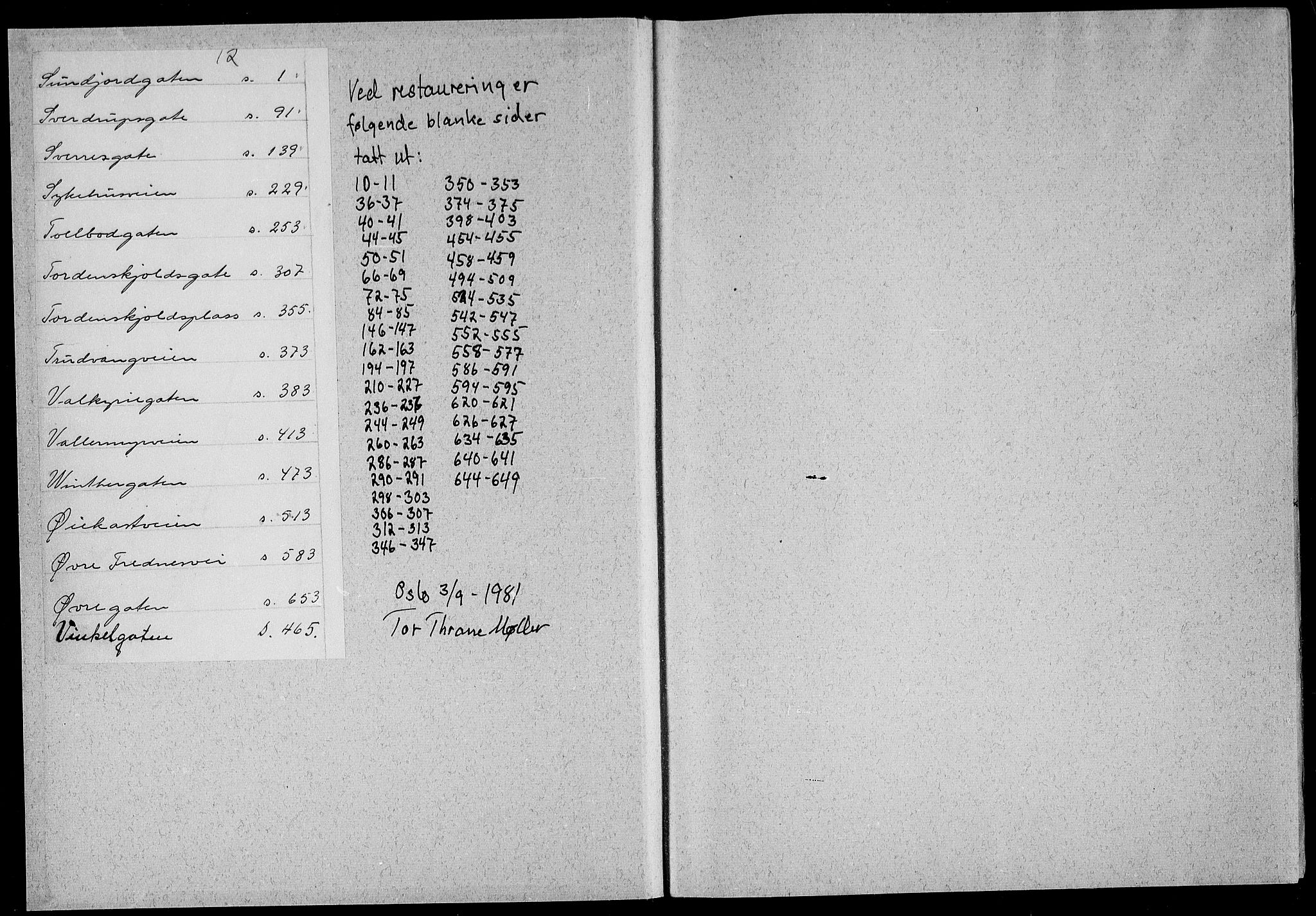 Gjerpen sorenskriveri, SAKO/A-216/G/Gb/Gbc/L0012: Panteregister nr. III 12