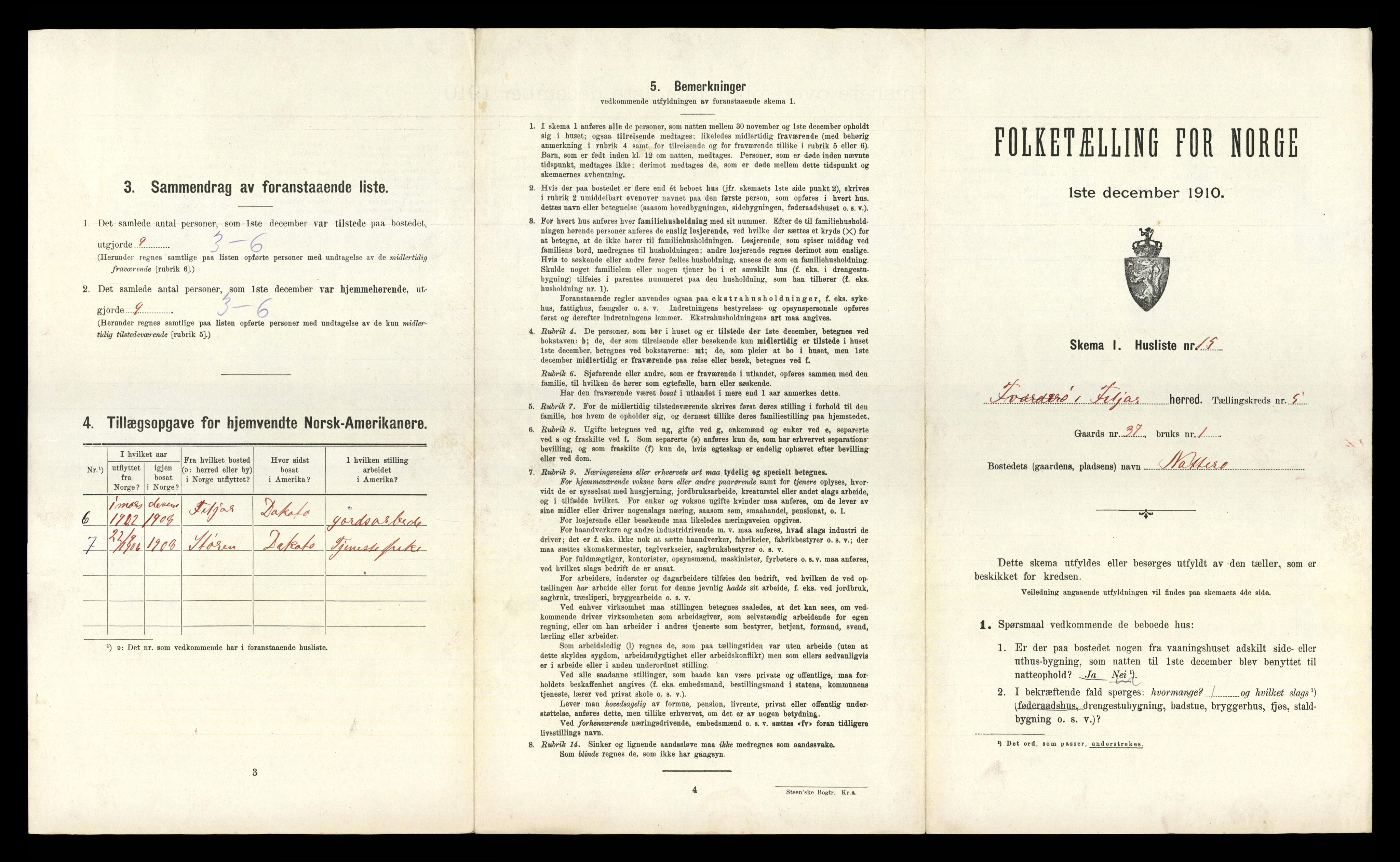 RA, Folketelling 1910 for 1222 Fitjar herred, 1910, s. 341