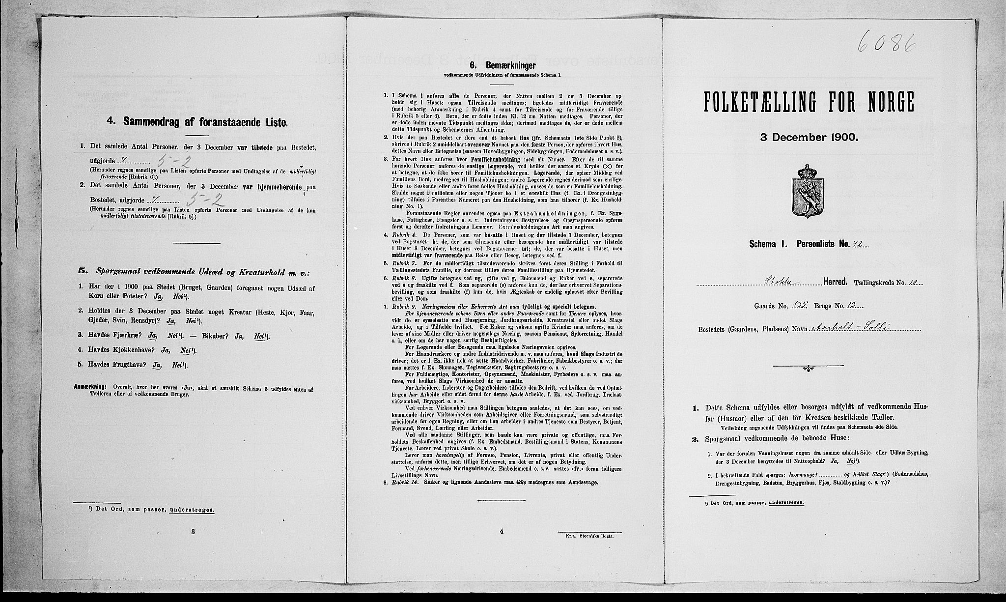 RA, Folketelling 1900 for 0720 Stokke herred, 1900, s. 1677