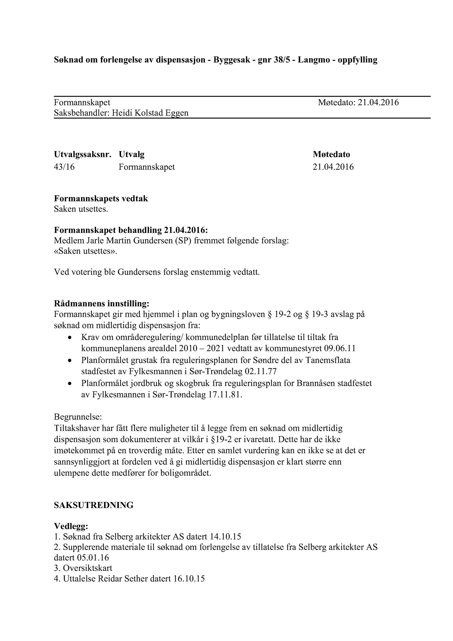 Klæbu Kommune, TRKO/KK/02-FS/L009: Formannsskapet - Møtedokumenter, 2016, s. 2059