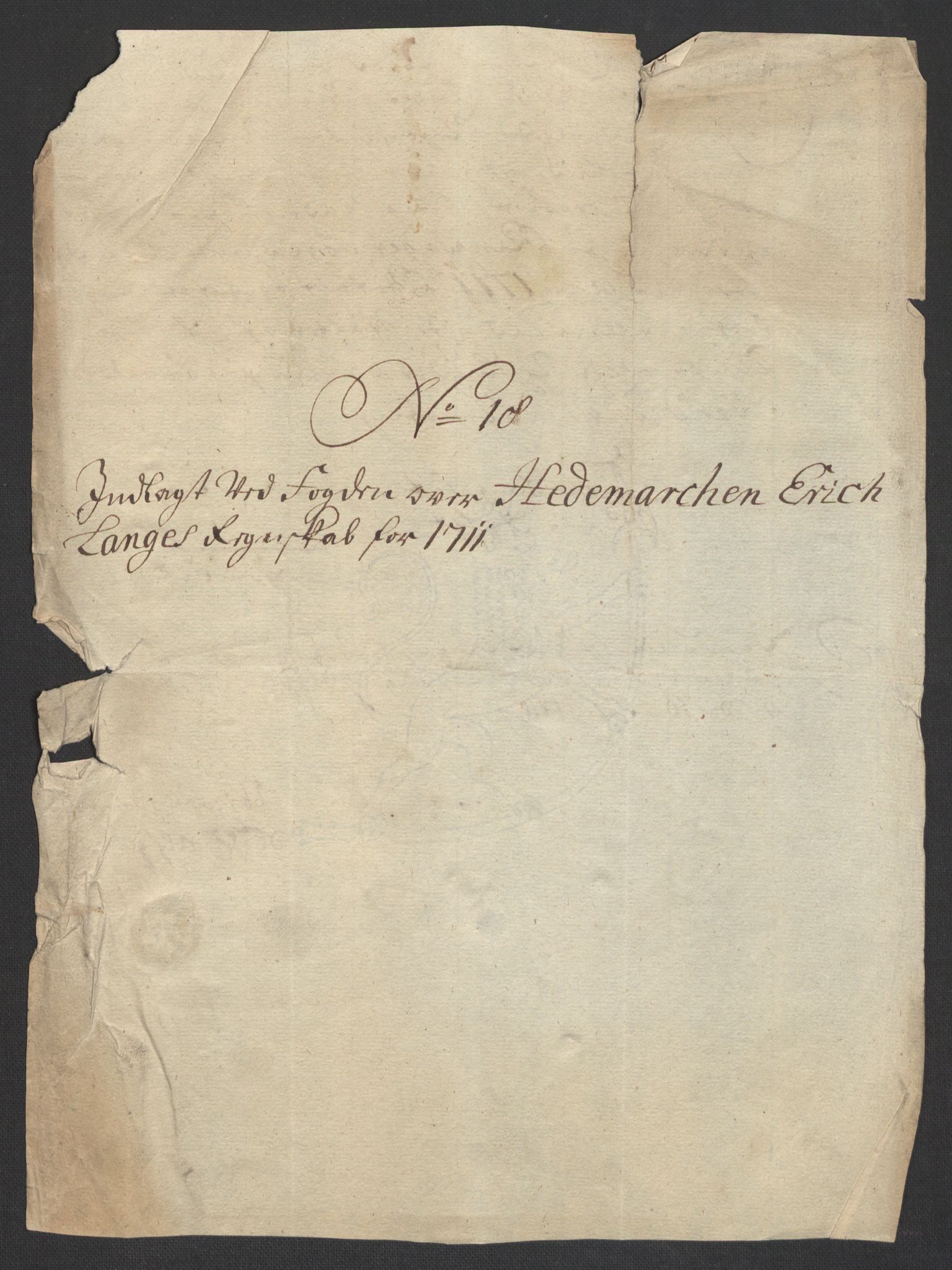 Rentekammeret inntil 1814, Reviderte regnskaper, Fogderegnskap, RA/EA-4092/R16/L1048: Fogderegnskap Hedmark, 1711, s. 76