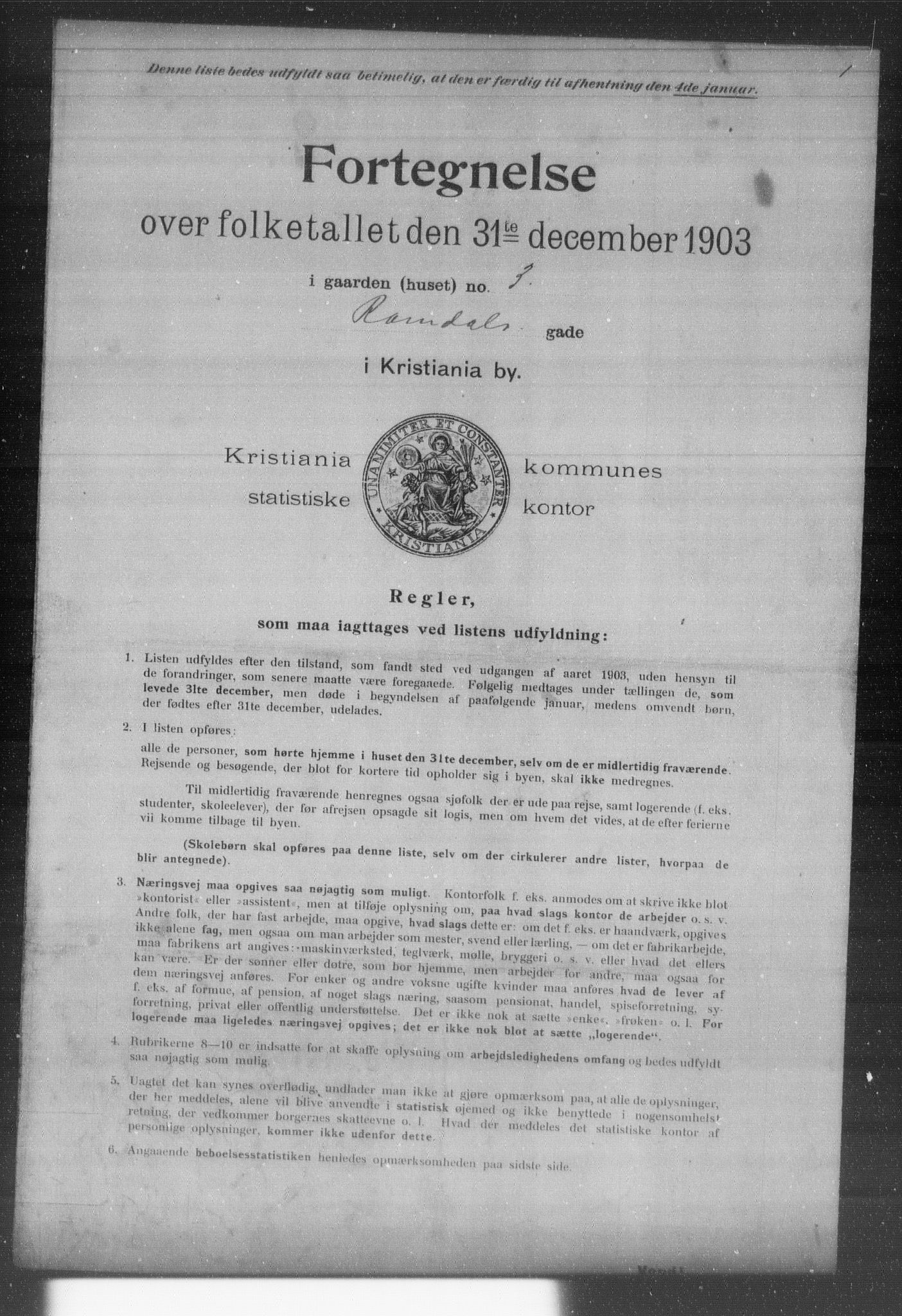 OBA, Kommunal folketelling 31.12.1903 for Kristiania kjøpstad, 1903, s. 16349