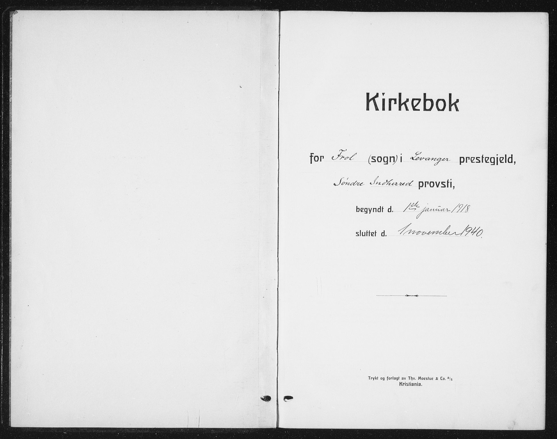 Ministerialprotokoller, klokkerbøker og fødselsregistre - Nord-Trøndelag, SAT/A-1458/721/L0209: Klokkerbok nr. 721C02, 1918-1940