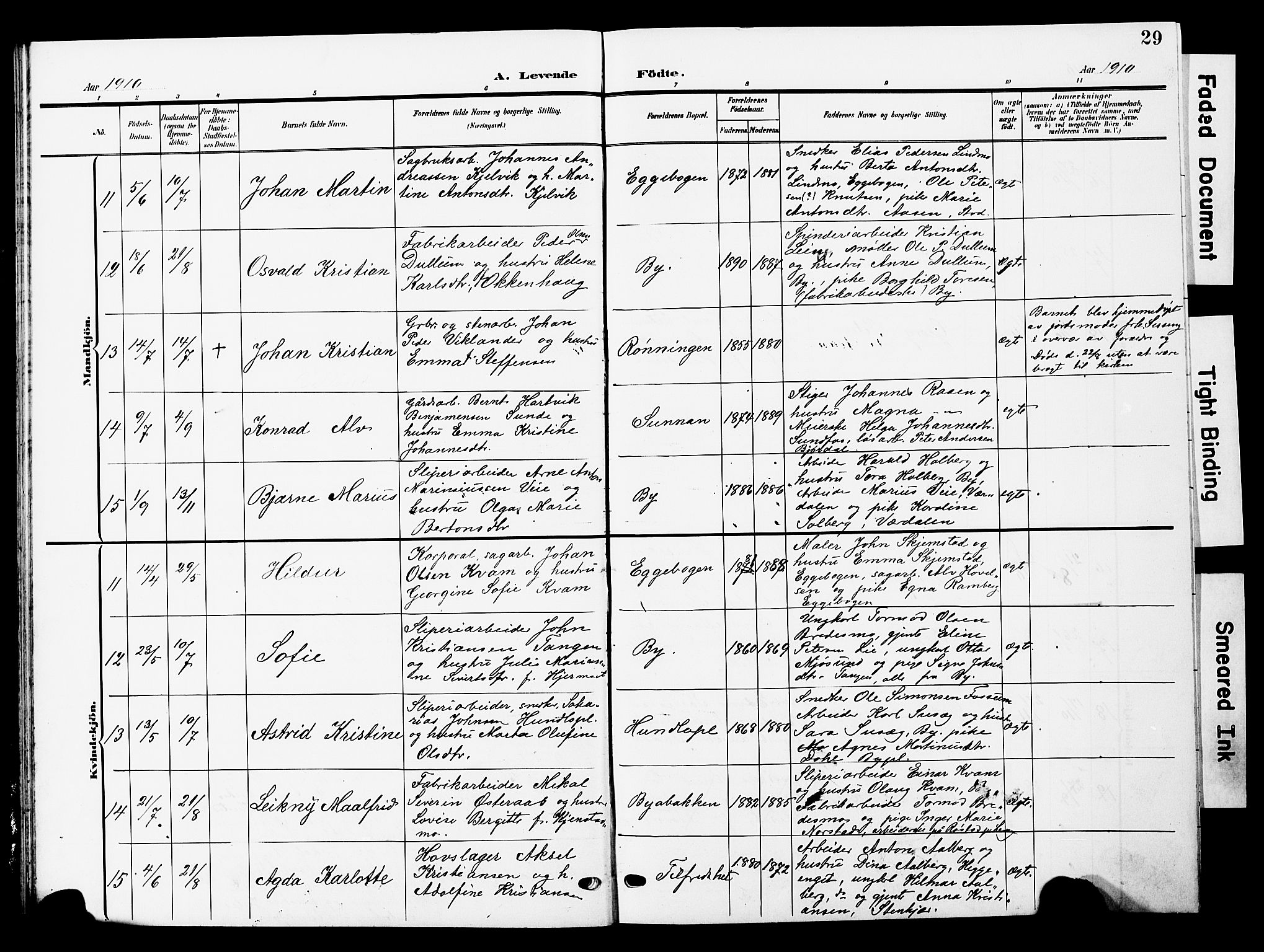 Ministerialprotokoller, klokkerbøker og fødselsregistre - Nord-Trøndelag, AV/SAT-A-1458/740/L0381: Klokkerbok nr. 740C02, 1903-1914, s. 29