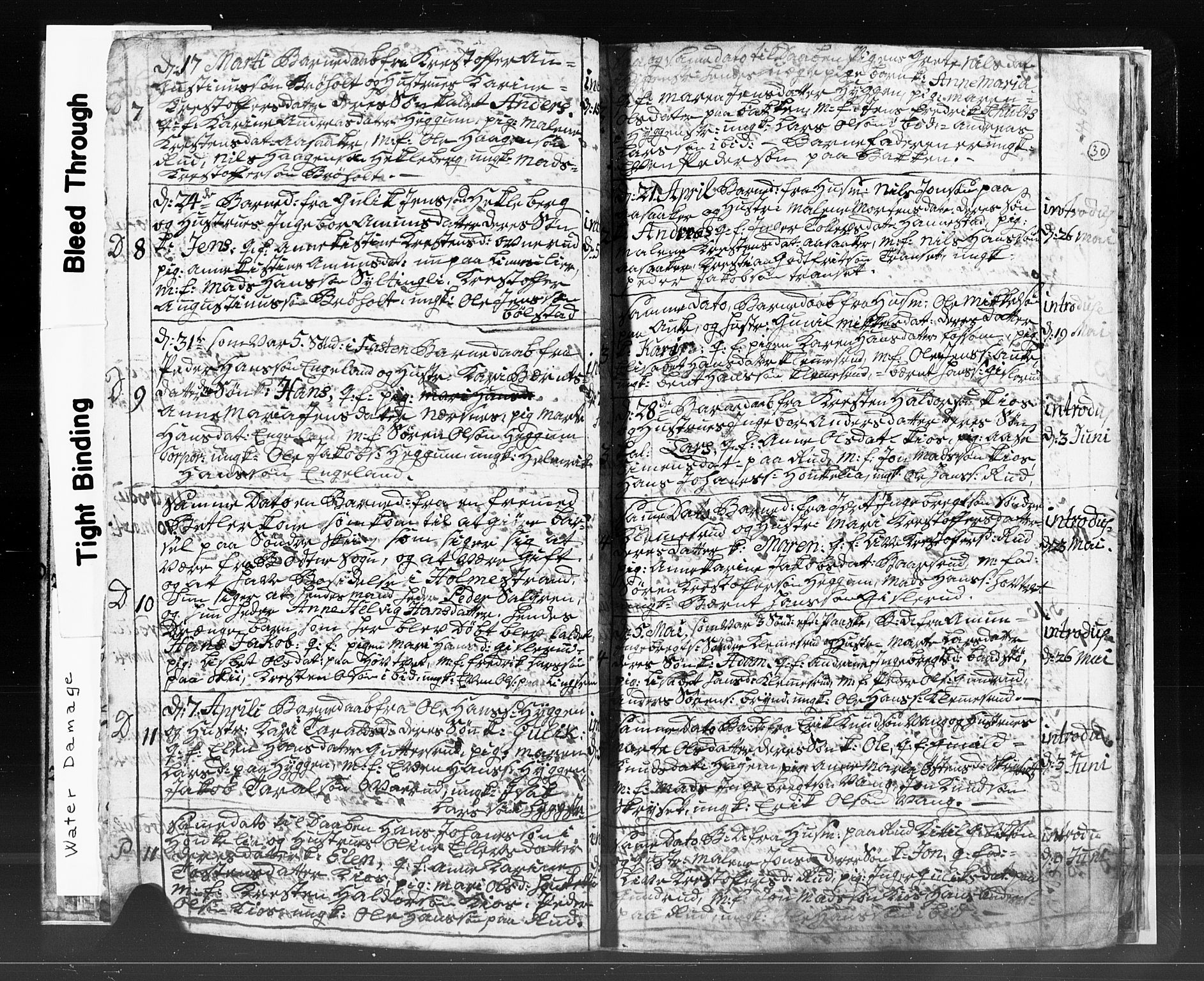 Røyken kirkebøker, SAKO/A-241/G/Ga/L0002: Klokkerbok nr. 2, 1797-1810, s. 30