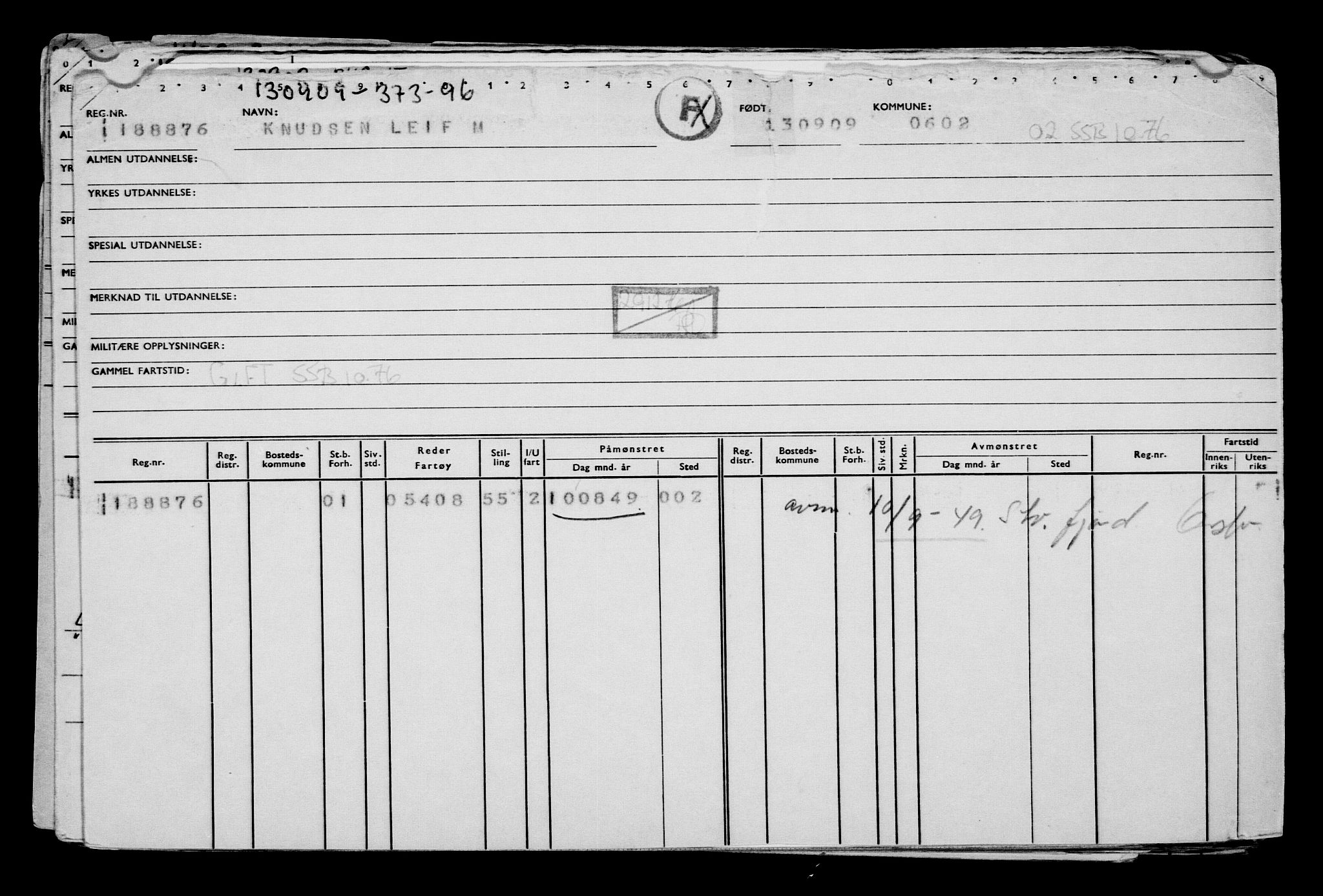 Direktoratet for sjømenn, AV/RA-S-3545/G/Gb/L0085: Hovedkort, 1909, s. 633