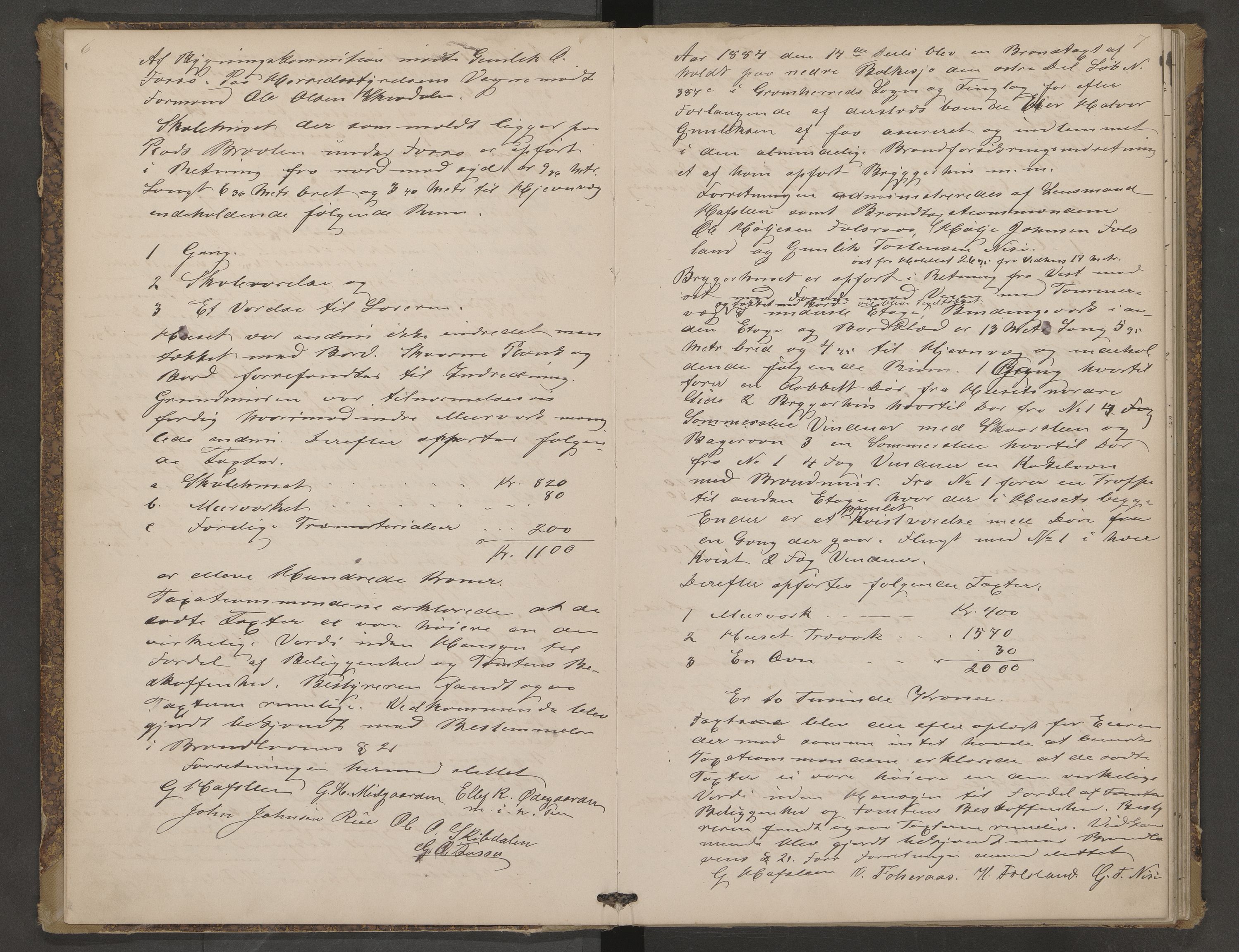 Gransherad lensmannskontor, AV/SAKO-A-557/Y/Yb/Yba/L0001: Branntakstprotokoll, 1884-1904
