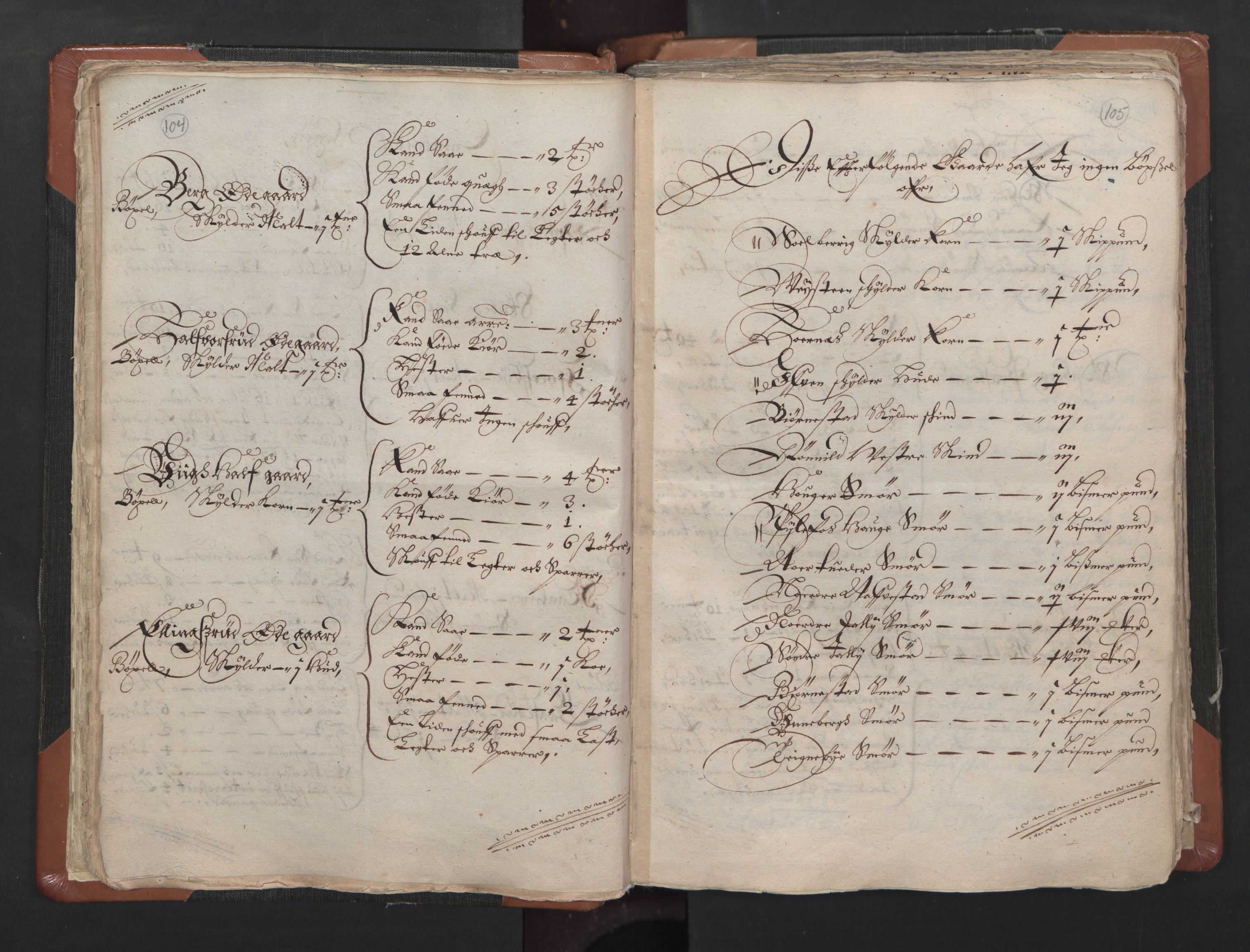 RA, Sogneprestenes manntall 1664-1666, nr. 1: Nedre Borgesyssel prosti, 1664-1666, s. 104-105