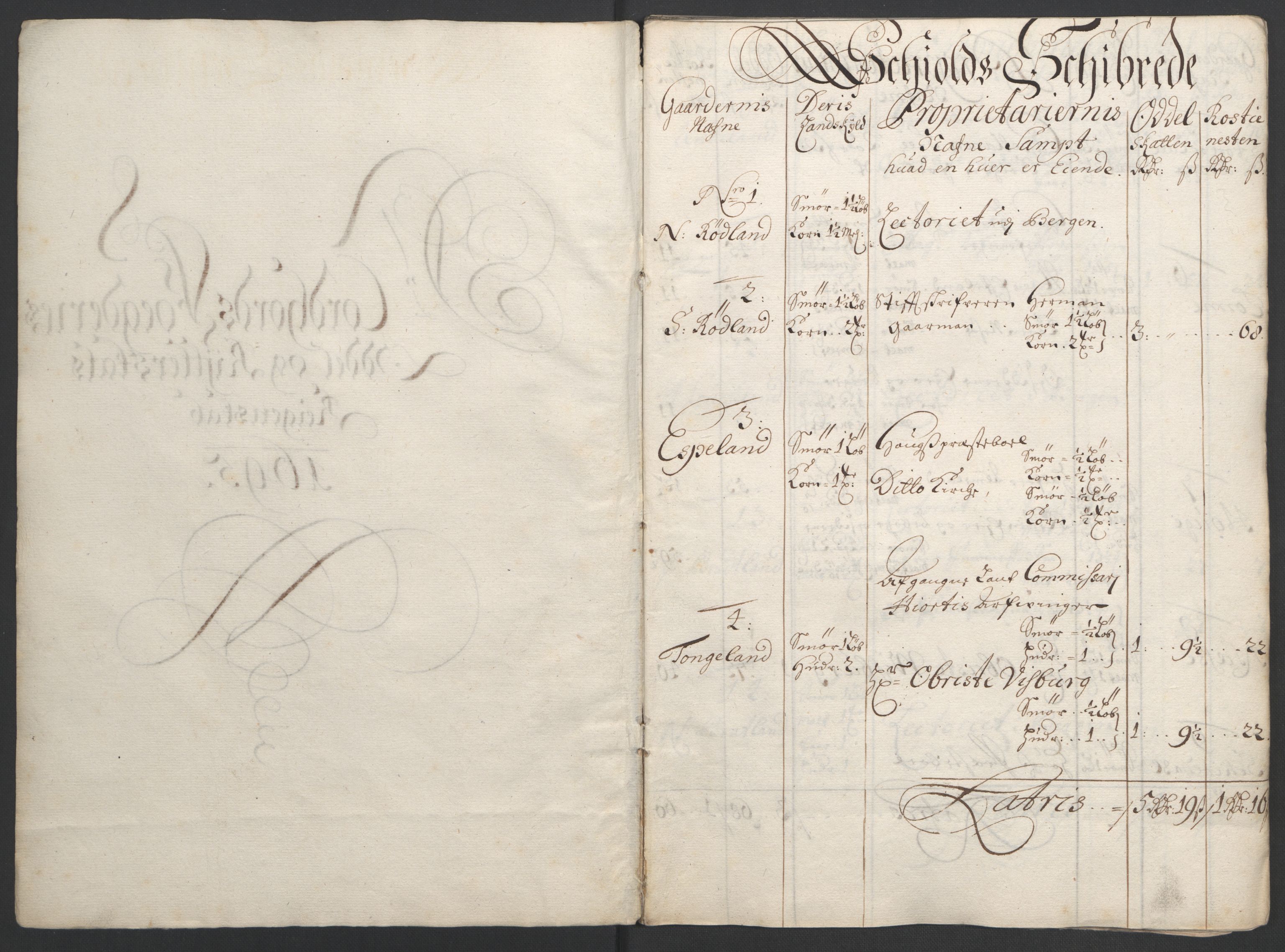 Rentekammeret inntil 1814, Reviderte regnskaper, Fogderegnskap, RA/EA-4092/R51/L3183: Fogderegnskap Nordhordland og Voss, 1695-1697, s. 10