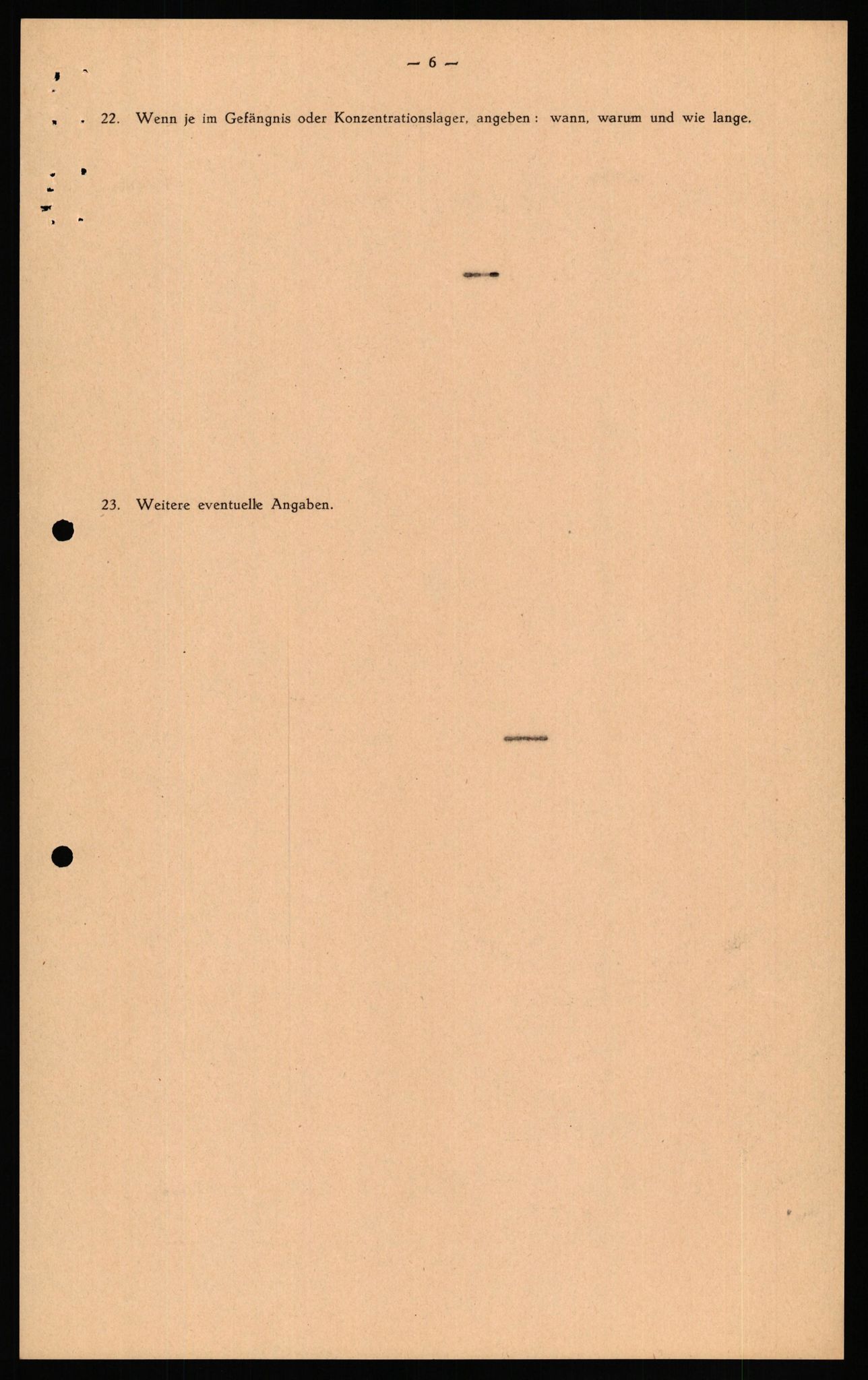 Forsvaret, Forsvarets overkommando II, RA/RAFA-3915/D/Db/L0033: CI Questionaires. Tyske okkupasjonsstyrker i Norge. Tyskere., 1945-1946, s. 445