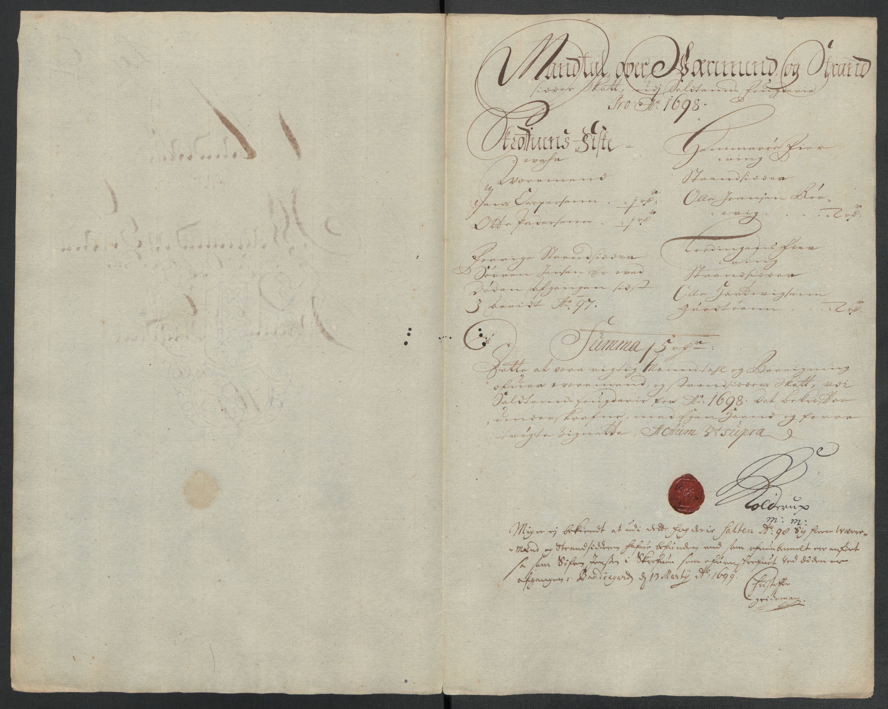 Rentekammeret inntil 1814, Reviderte regnskaper, Fogderegnskap, RA/EA-4092/R66/L4579: Fogderegnskap Salten, 1697-1700, s. 198