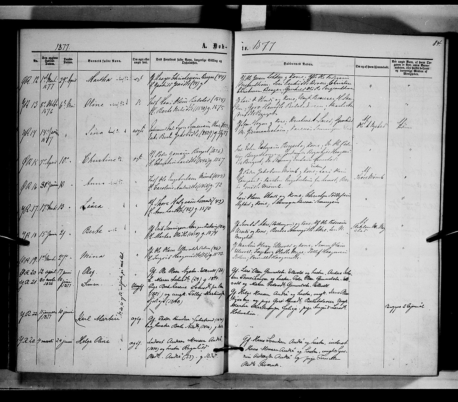 Rendalen prestekontor, AV/SAH-PREST-054/H/Ha/Haa/L0006: Ministerialbok nr. 6, 1867-1877, s. 84