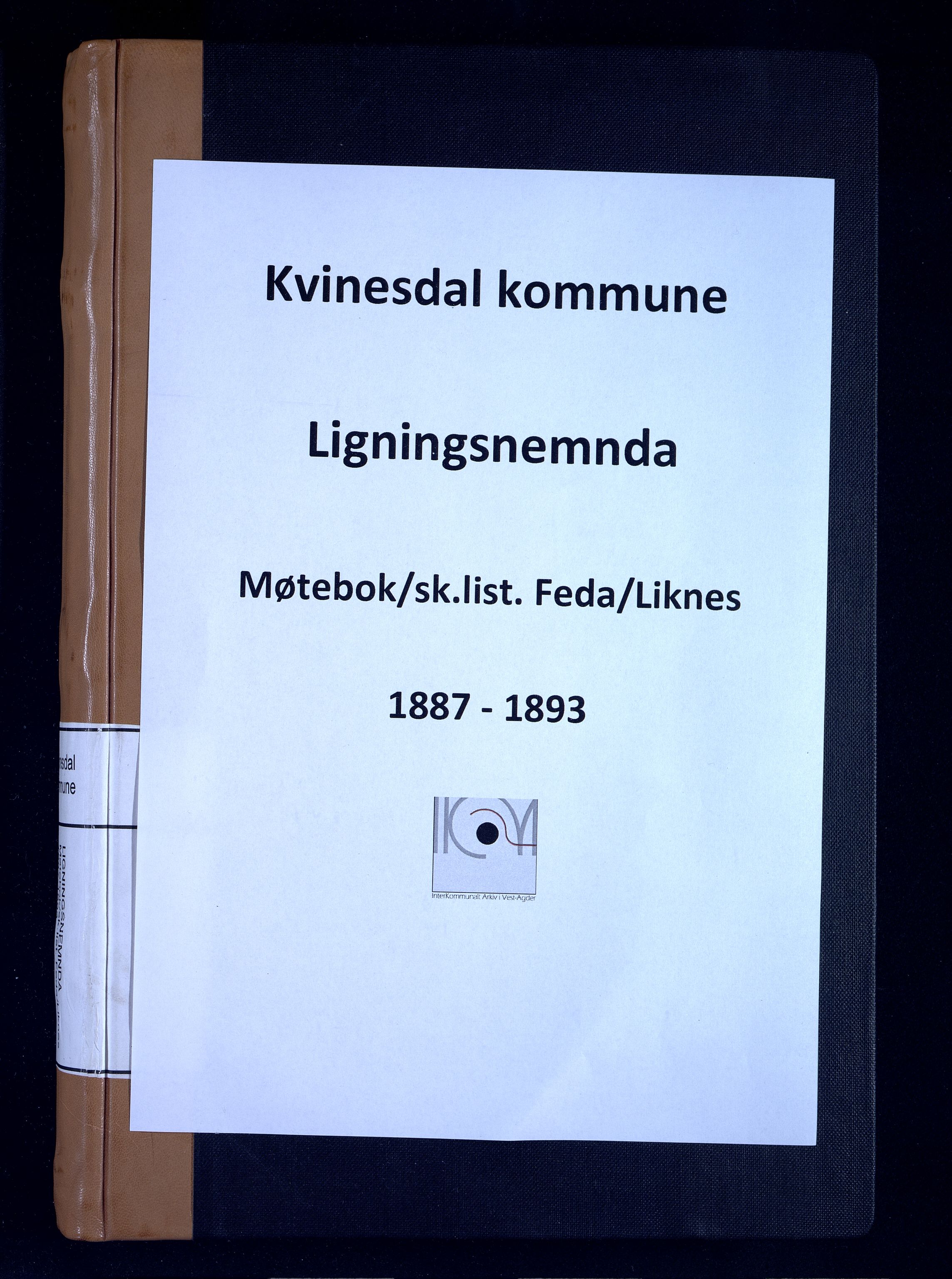 Kvinesdal kommune - Likningsnemnda, IKAV/1037KG310/A/L0002: Møtebok og skattelister Feda og Liknes, 1887-1893