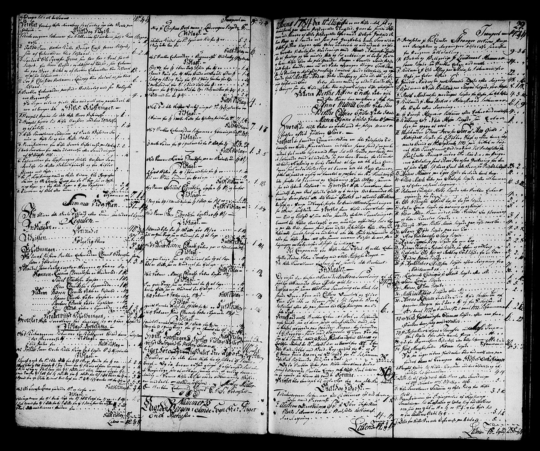 Nordre Jarlsberg sorenskriveri, AV/SAKO-A-80/H/Hc/L0012: Skifteprotokoll, 1783-1793, s. 28b-29a