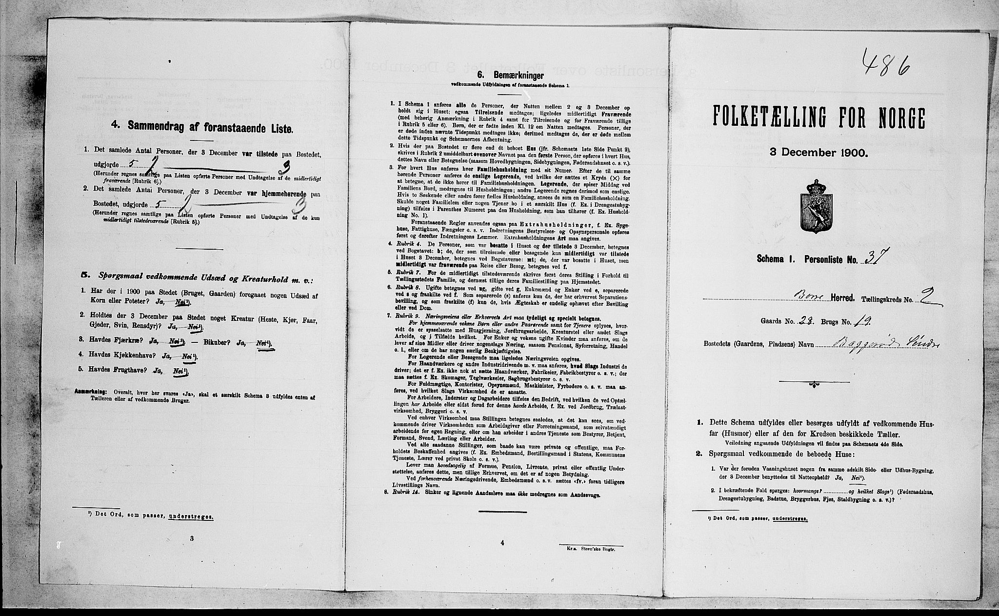 RA, Folketelling 1900 for 0717 Borre herred, 1900, s. 333