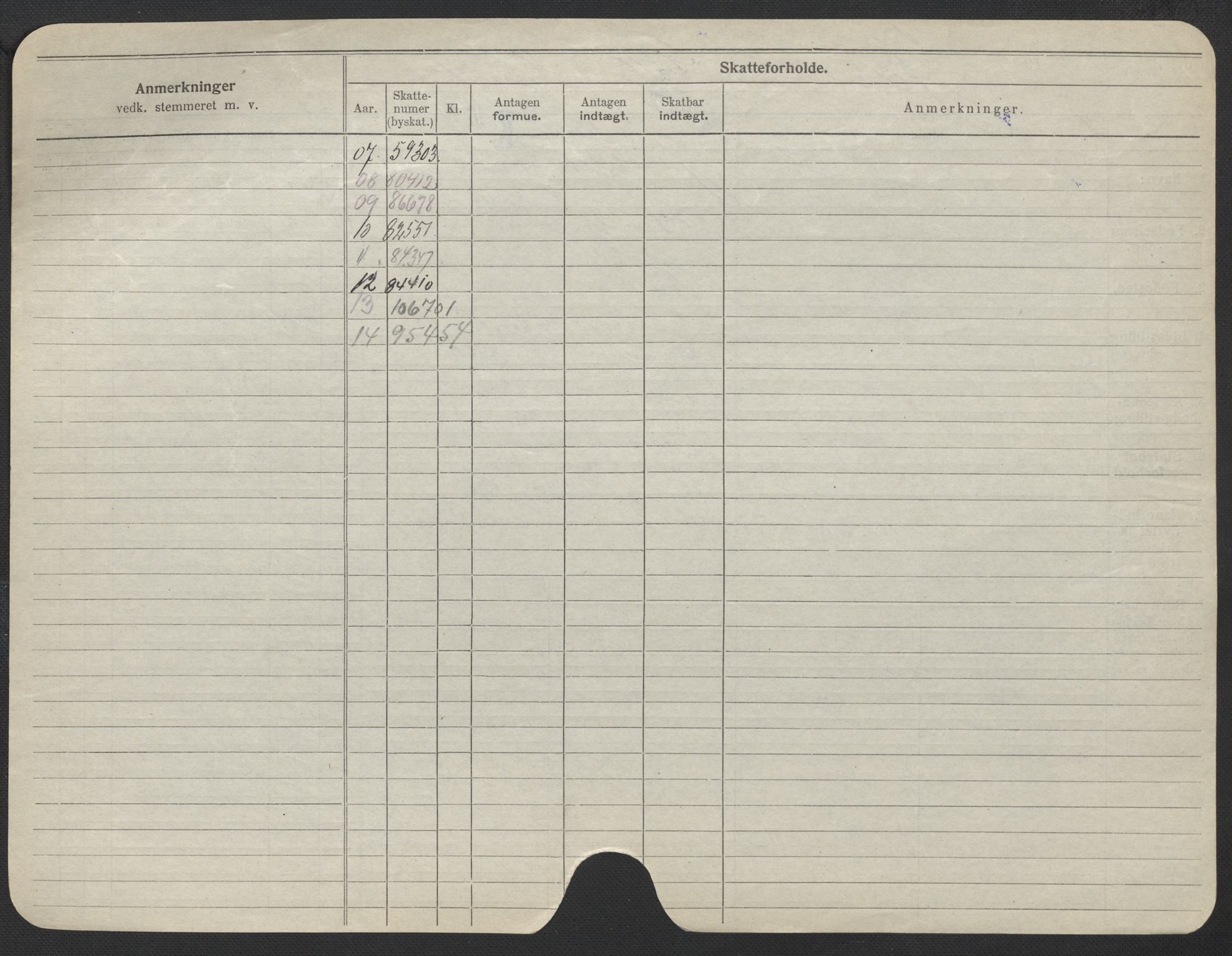 Oslo folkeregister, Registerkort, AV/SAO-A-11715/F/Fa/Fac/L0017: Kvinner, 1906-1914, s. 171b