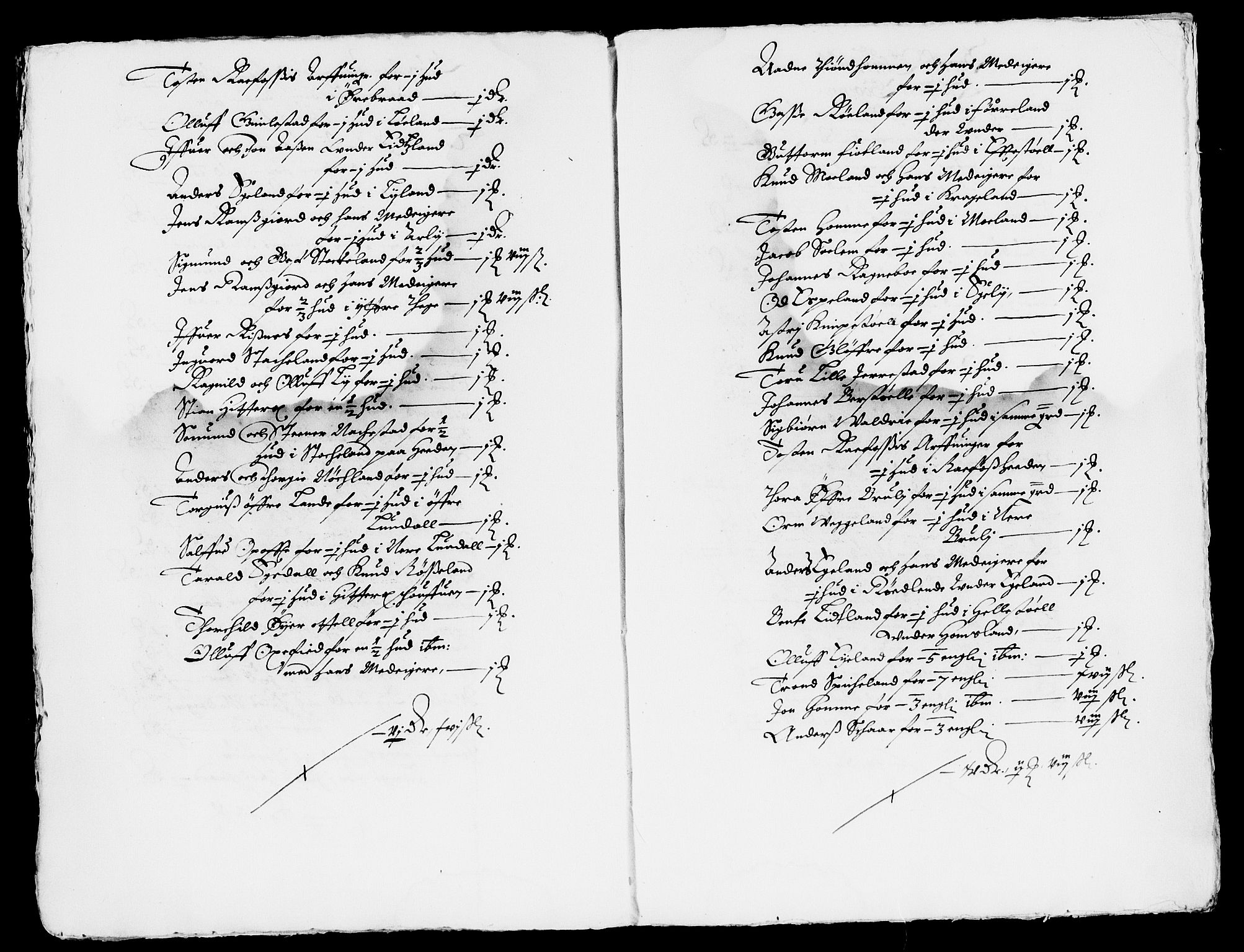 Rentekammeret inntil 1814, Reviderte regnskaper, Lensregnskaper, AV/RA-EA-5023/R/Rb/Rbr/L0015: Lista len, 1643-1645