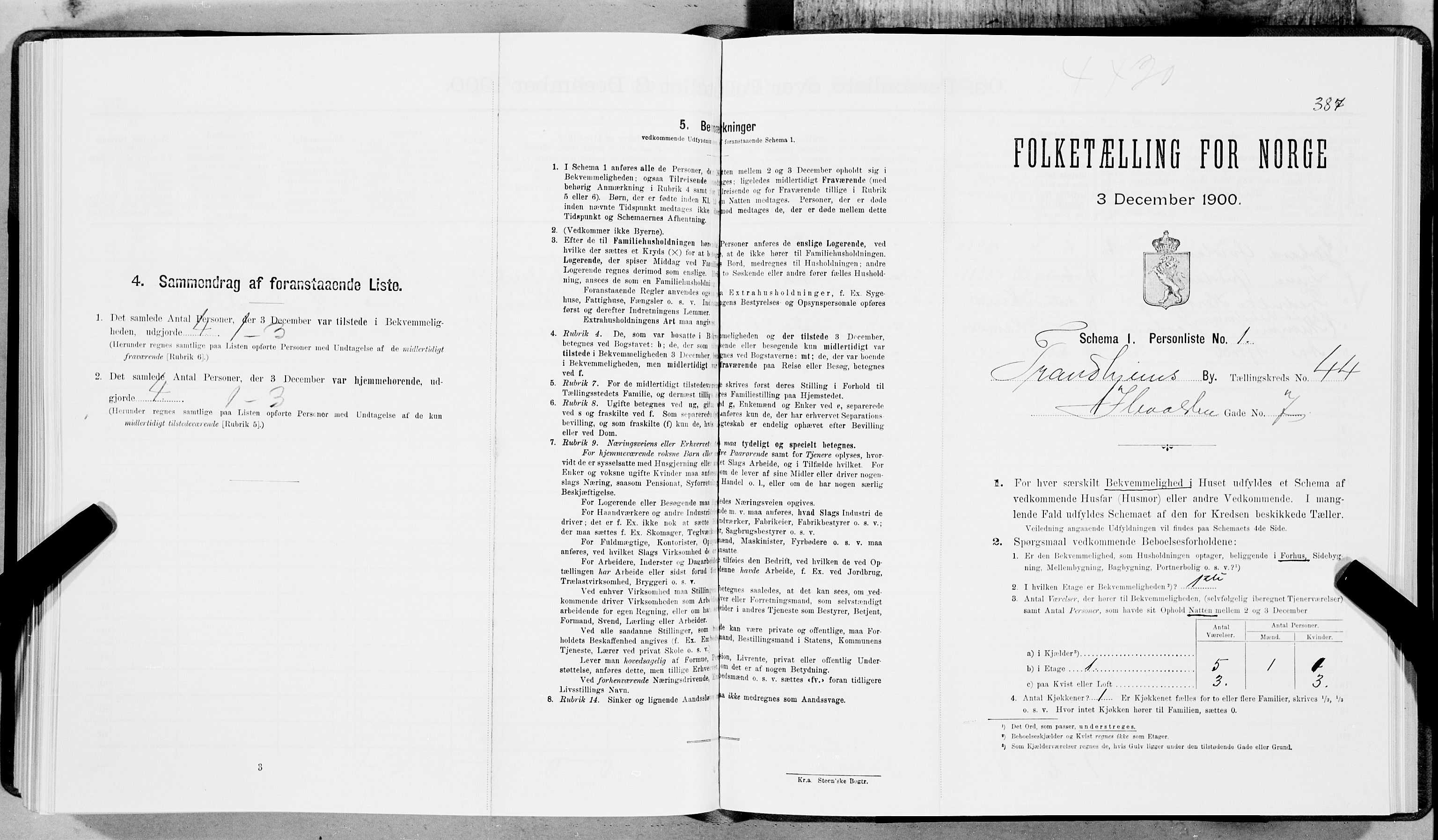 SAT, Folketelling 1900 for 1601 Trondheim kjøpstad, 1900, s. 7136