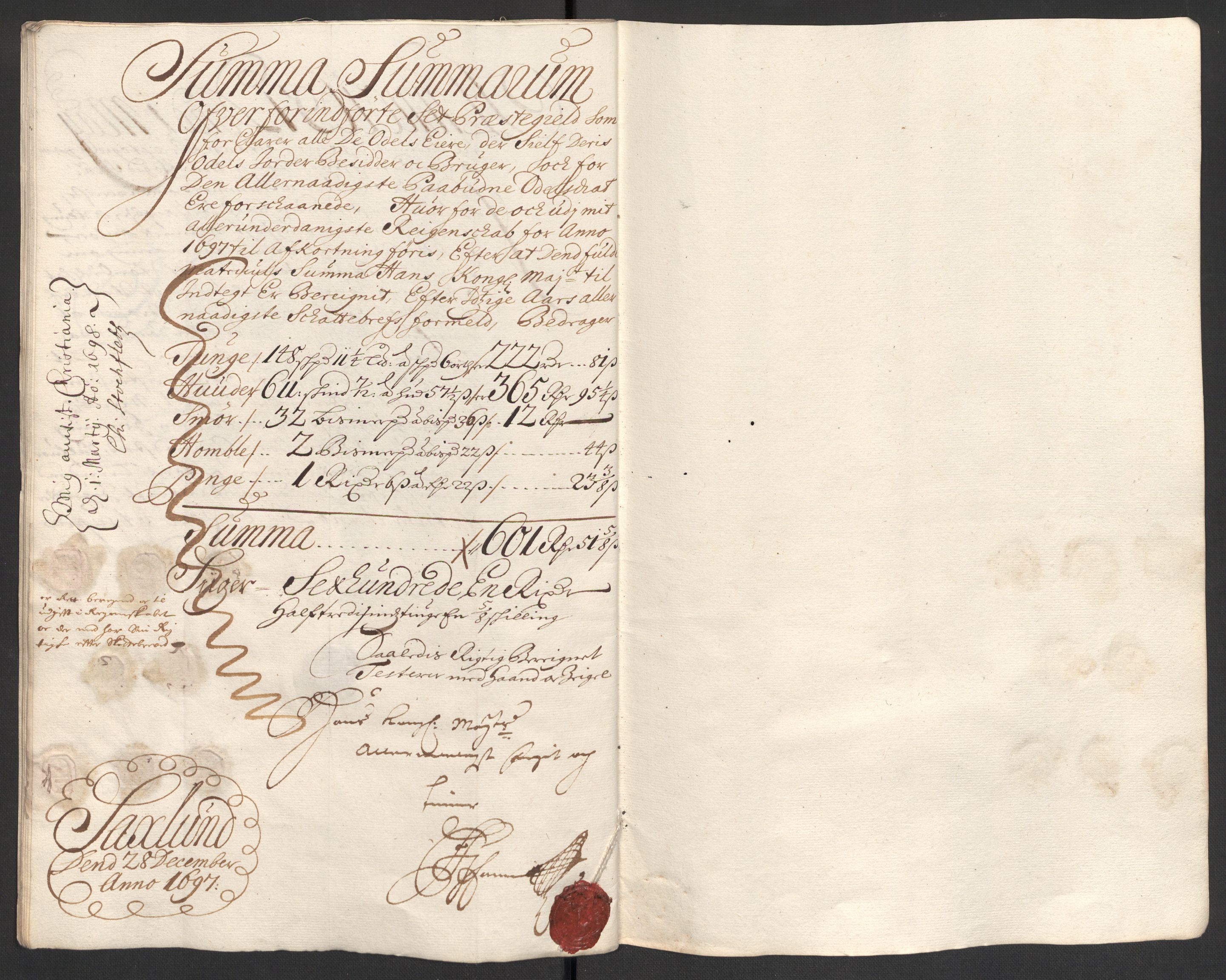 Rentekammeret inntil 1814, Reviderte regnskaper, Fogderegnskap, AV/RA-EA-4092/R16/L1037: Fogderegnskap Hedmark, 1697-1698, s. 171