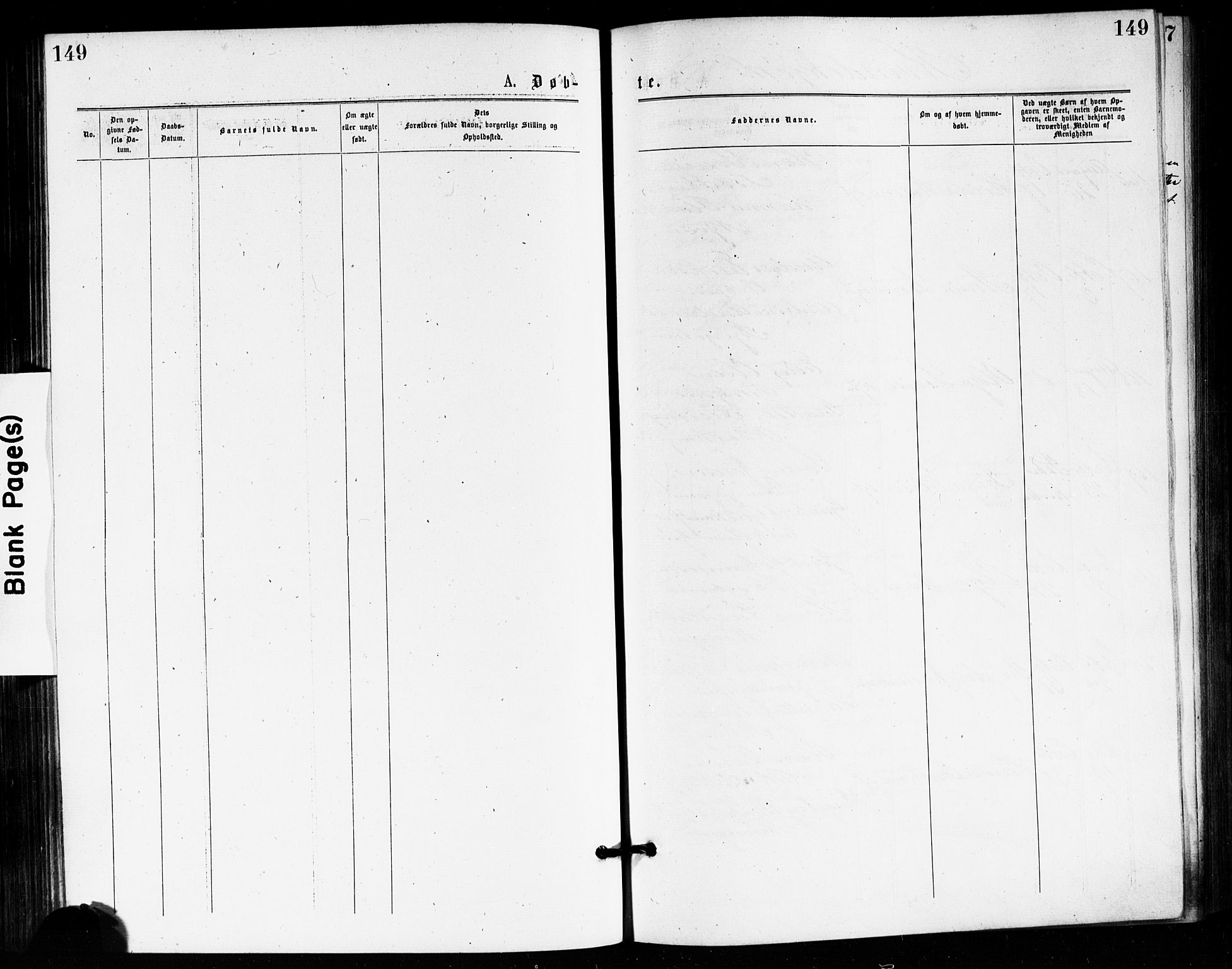 Bragernes kirkebøker, AV/SAKO-A-6/F/Fb/L0005: Ministerialbok nr. II 5, 1875-1877, s. 149