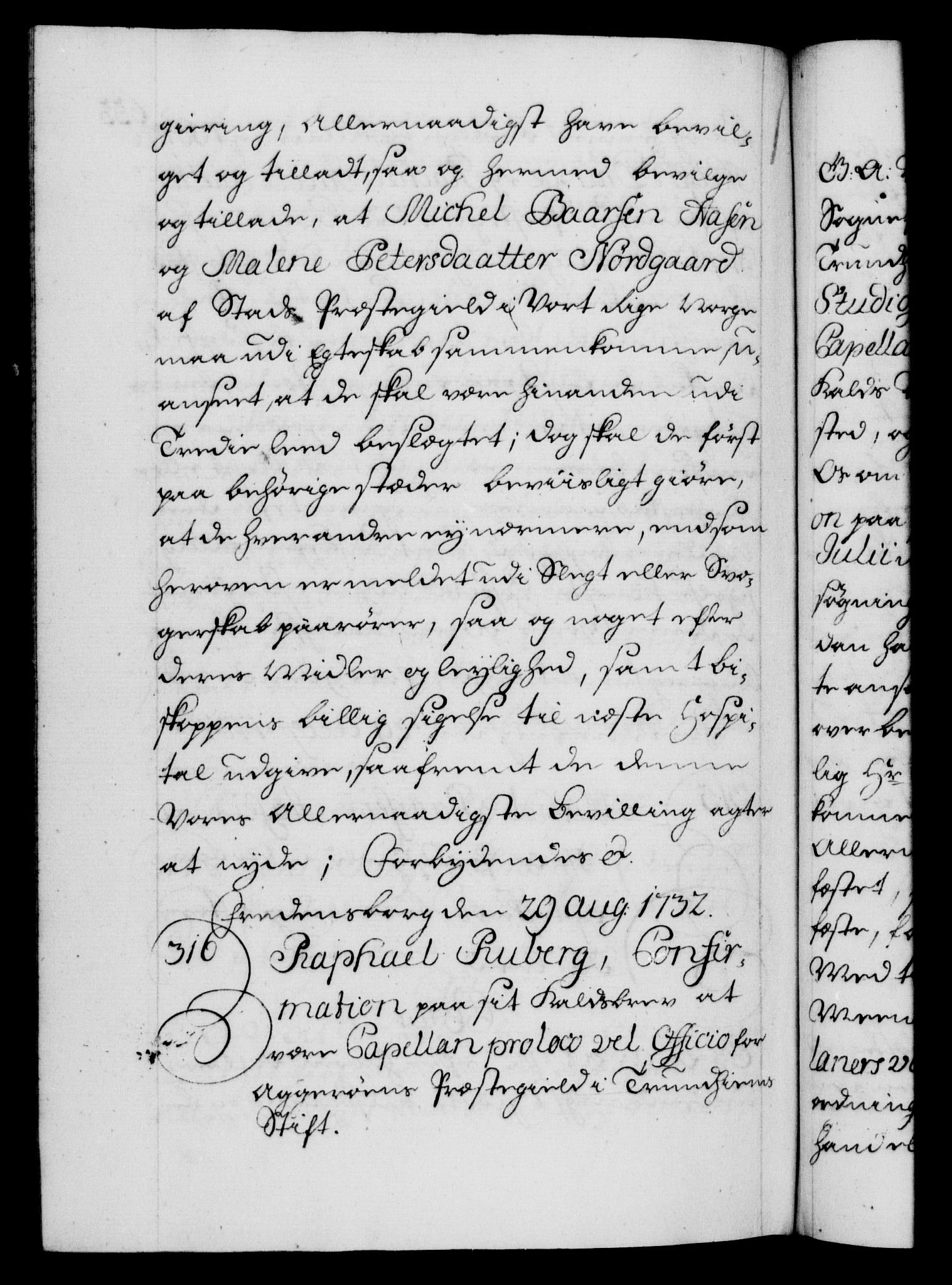 Danske Kanselli 1572-1799, RA/EA-3023/F/Fc/Fca/Fcaa/L0027: Norske registre, 1730-1732, s. 633b