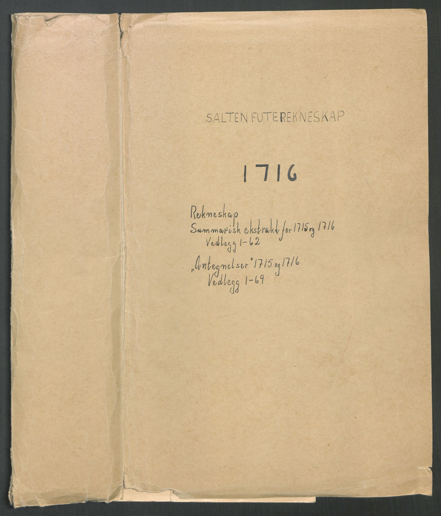 Rentekammeret inntil 1814, Reviderte regnskaper, Fogderegnskap, RA/EA-4092/R66/L4586: Fogderegnskap Salten, 1716, s. 2