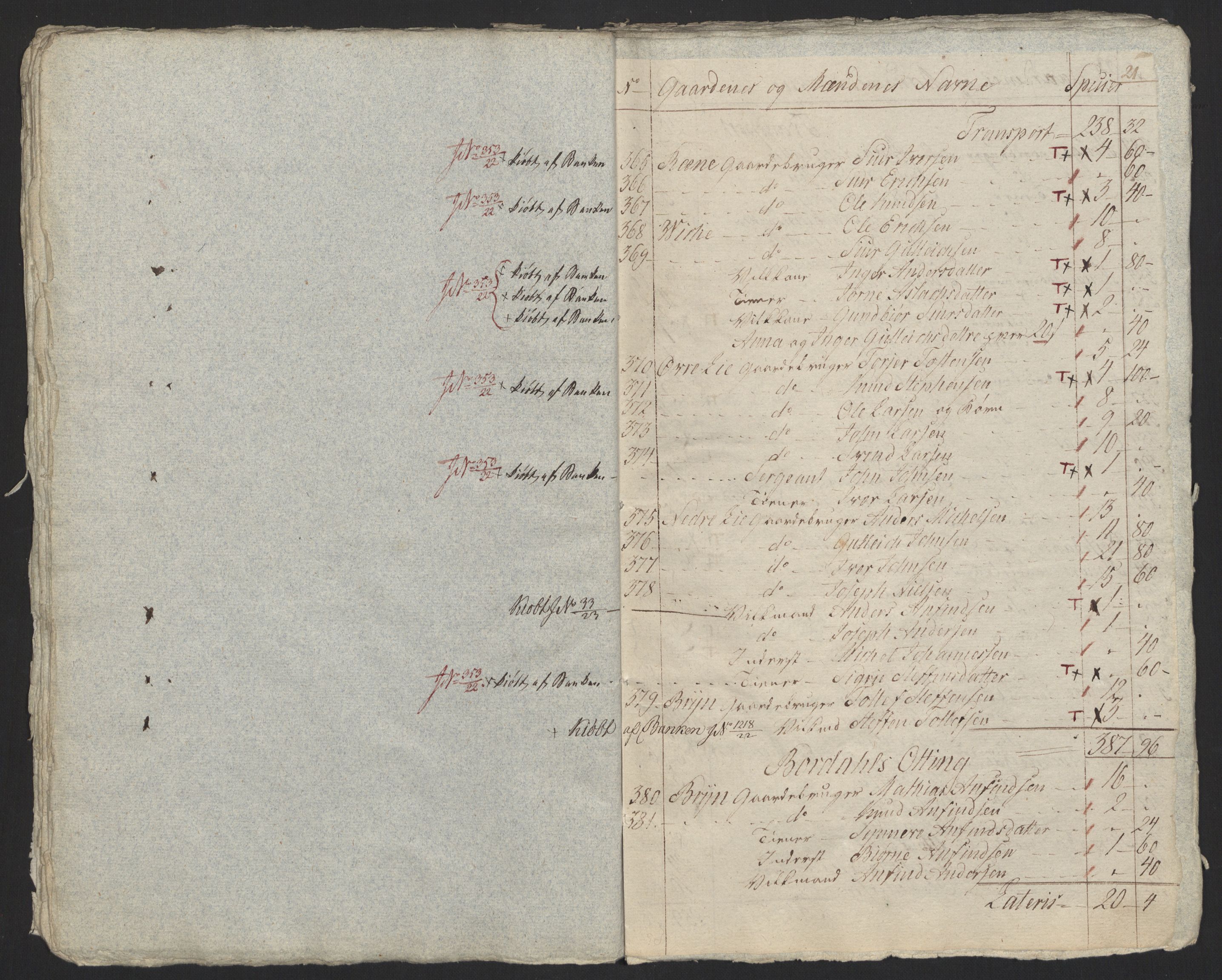 Sølvskatten 1816, NOBA/SOLVSKATTEN/A/L0039: Bind 40: Nordhordland og Voss fogderi, 1816-1824, s. 123