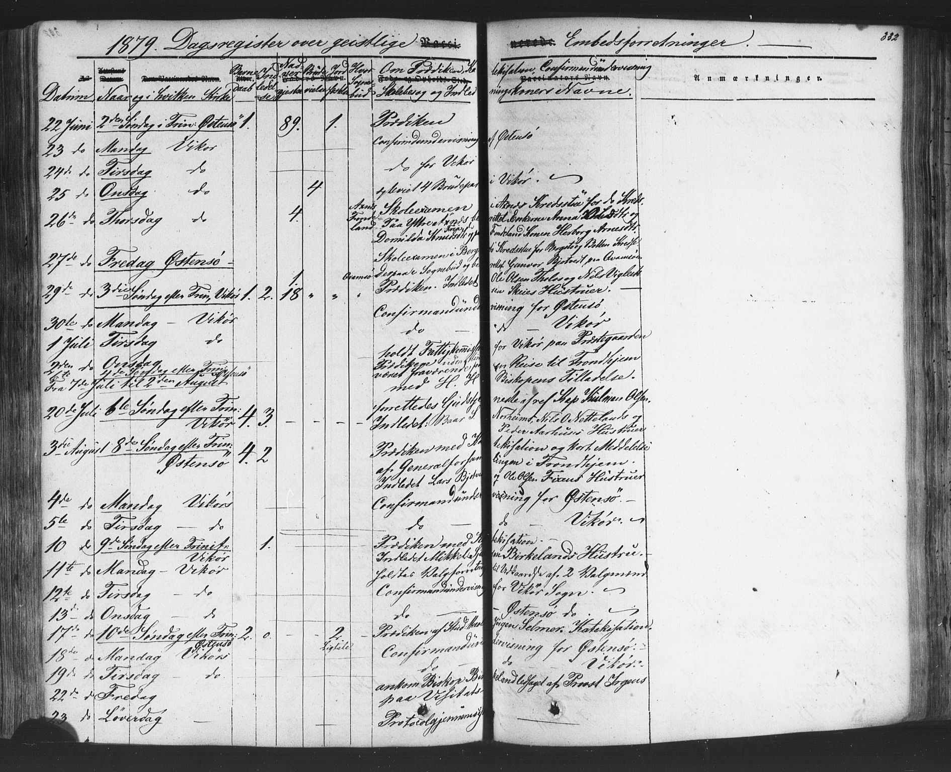 Kvam sokneprestembete, AV/SAB-A-76201/H/Haa: Ministerialbok nr. A 9, 1864-1879, s. 332