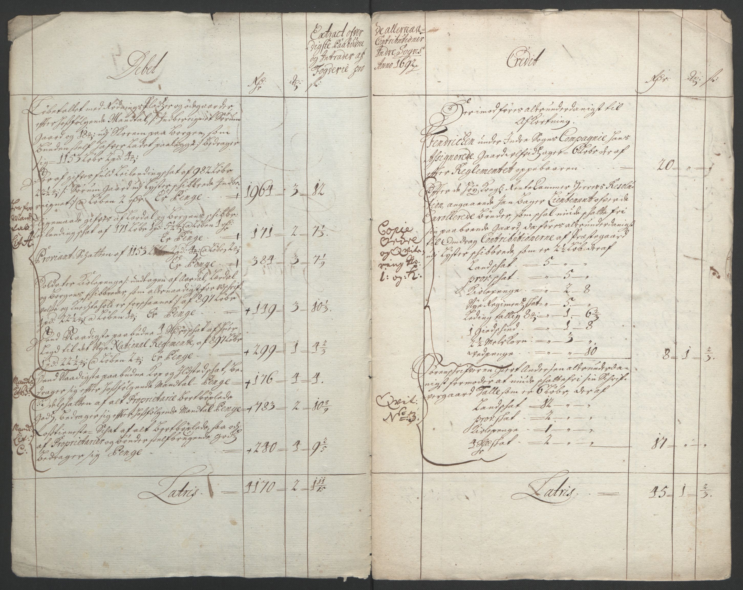 Rentekammeret inntil 1814, Reviderte regnskaper, Fogderegnskap, RA/EA-4092/R52/L3306: Fogderegnskap Sogn, 1691-1692, s. 107