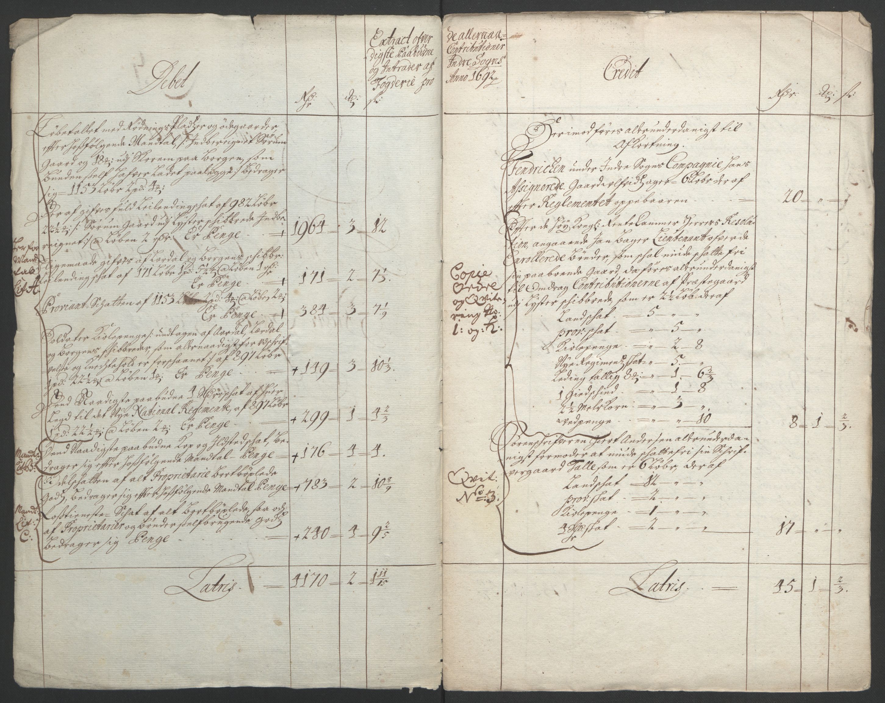 Rentekammeret inntil 1814, Reviderte regnskaper, Fogderegnskap, AV/RA-EA-4092/R52/L3306: Fogderegnskap Sogn, 1691-1692, s. 107