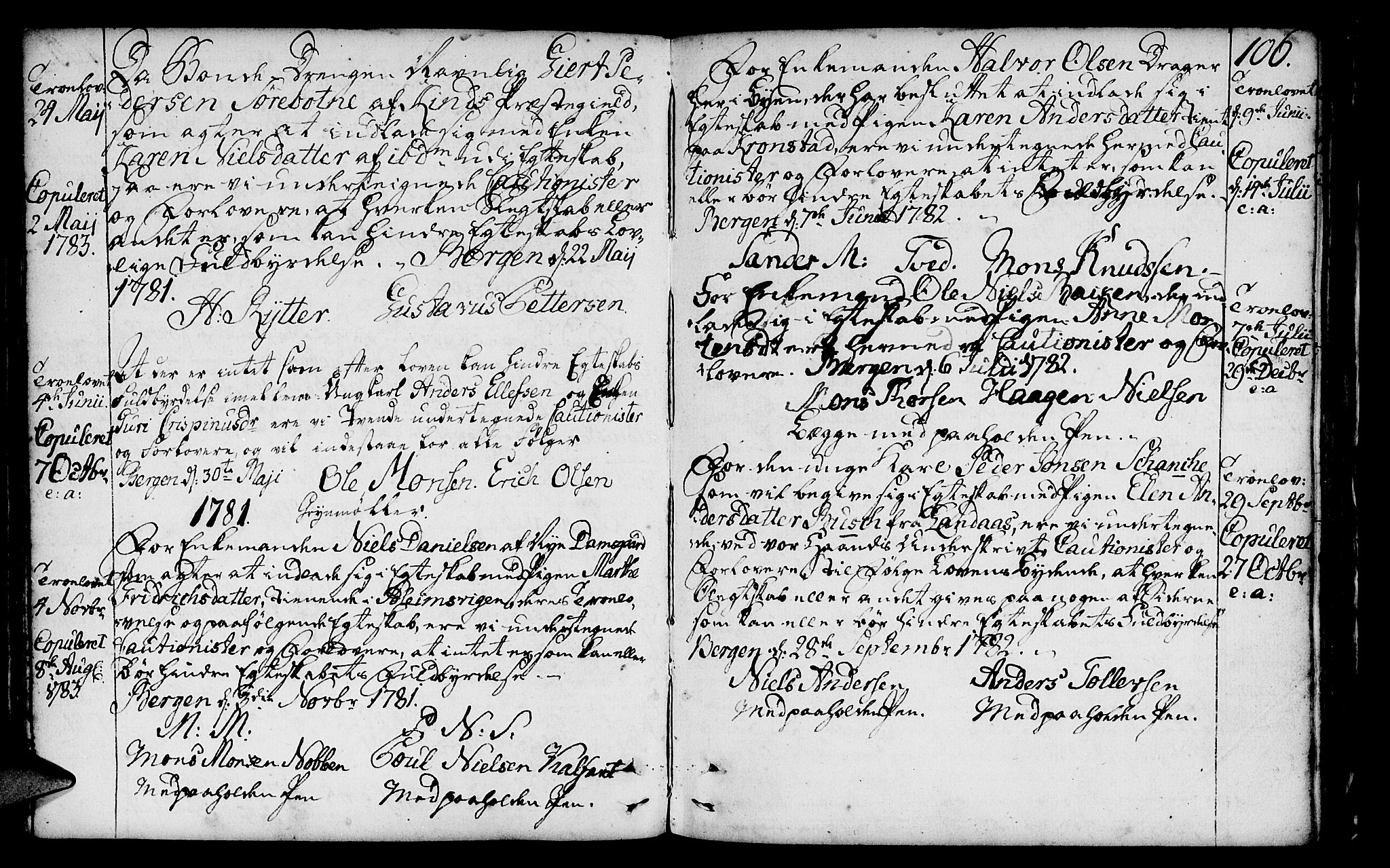 St. Jørgens hospital og Årstad sokneprestembete, AV/SAB-A-99934: Ministerialbok nr. A 1, 1743-1823, s. 106