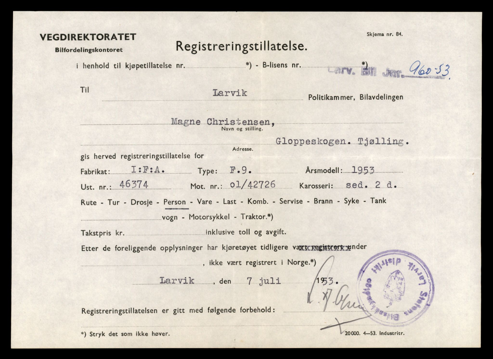 Møre og Romsdal vegkontor - Ålesund trafikkstasjon, AV/SAT-A-4099/F/Fe/L0048: Registreringskort for kjøretøy T 14721 - T 14863, 1927-1998, s. 593