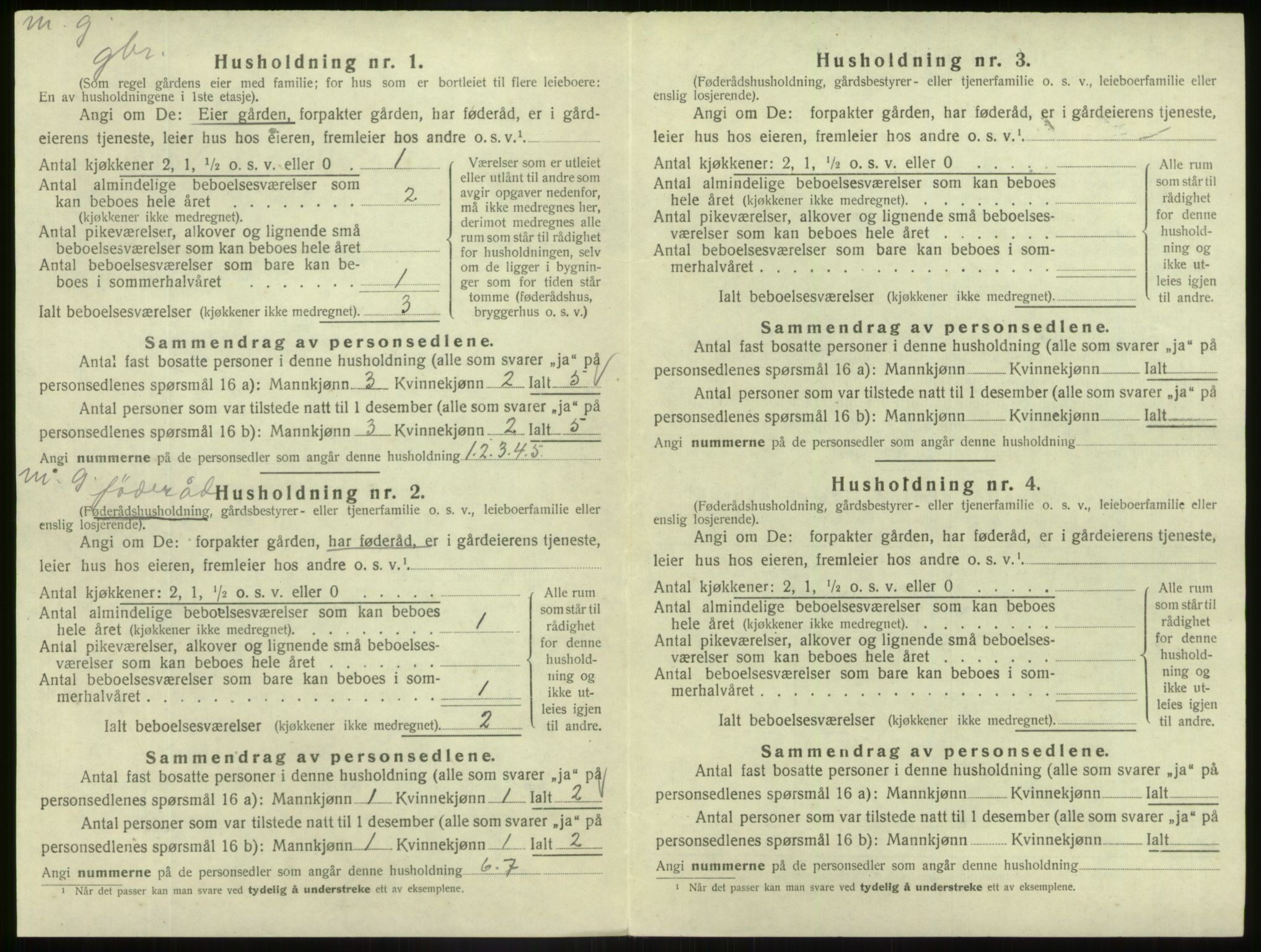 SAB, Folketelling 1920 for 1428 Askvoll herred, 1920, s. 663