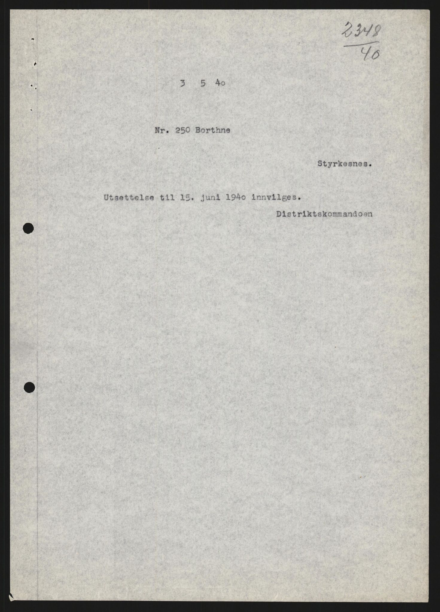 Forsvaret, Forsvarets krigshistoriske avdeling, AV/RA-RAFA-2017/Y/Yb/L0123: II-C-11-600  -  6. Divisjon med avdelinger, 1940, s. 441