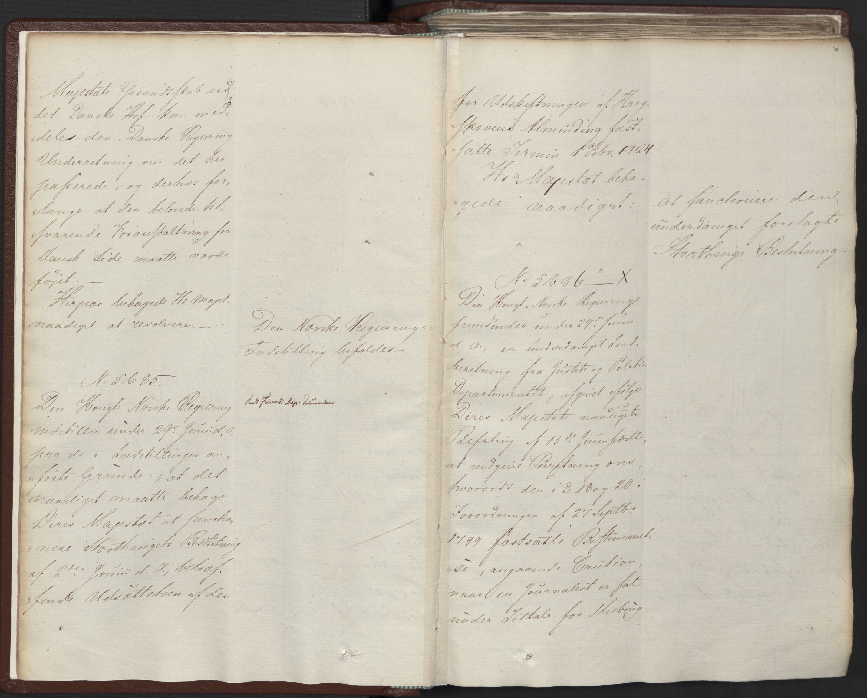 Statsrådssekretariatet, AV/RA-S-1001/A/Ab/L0012: Kgl. res. nr. 5679-6008 II, 1821, s. 5b-6a