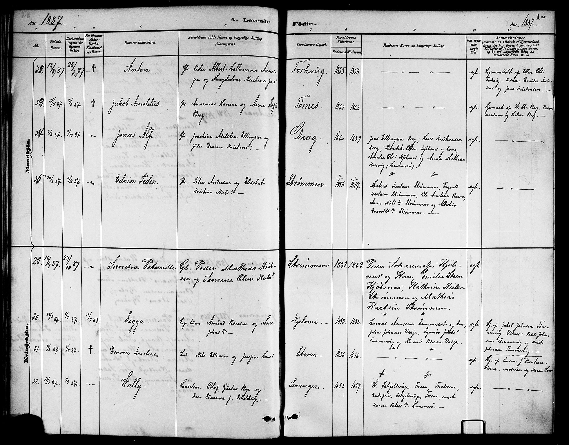 Ministerialprotokoller, klokkerbøker og fødselsregistre - Nordland, AV/SAT-A-1459/861/L0876: Klokkerbok nr. 861C02, 1887-1903, s. 15