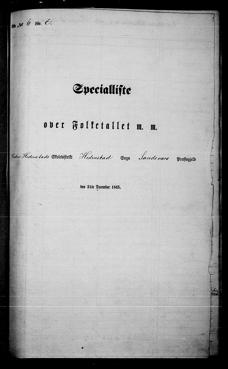 RA, Folketelling 1865 for 0629P Sandsvær prestegjeld, 1865, s. 145