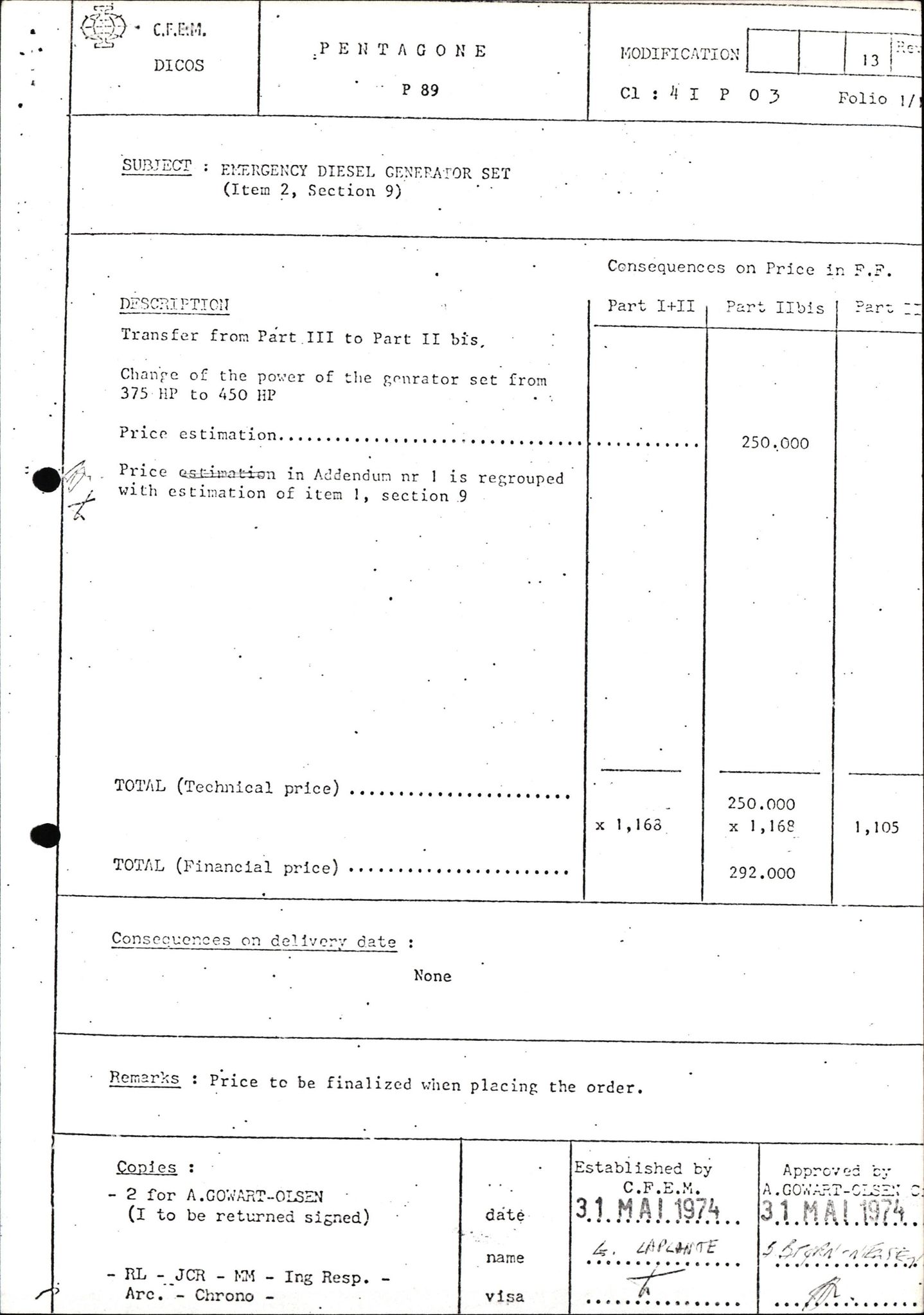 Pa 1503 - Stavanger Drilling AS, AV/SAST-A-101906/2/E/Eb/Eba/L0002: Sak og korrespondanse, 1974-1980