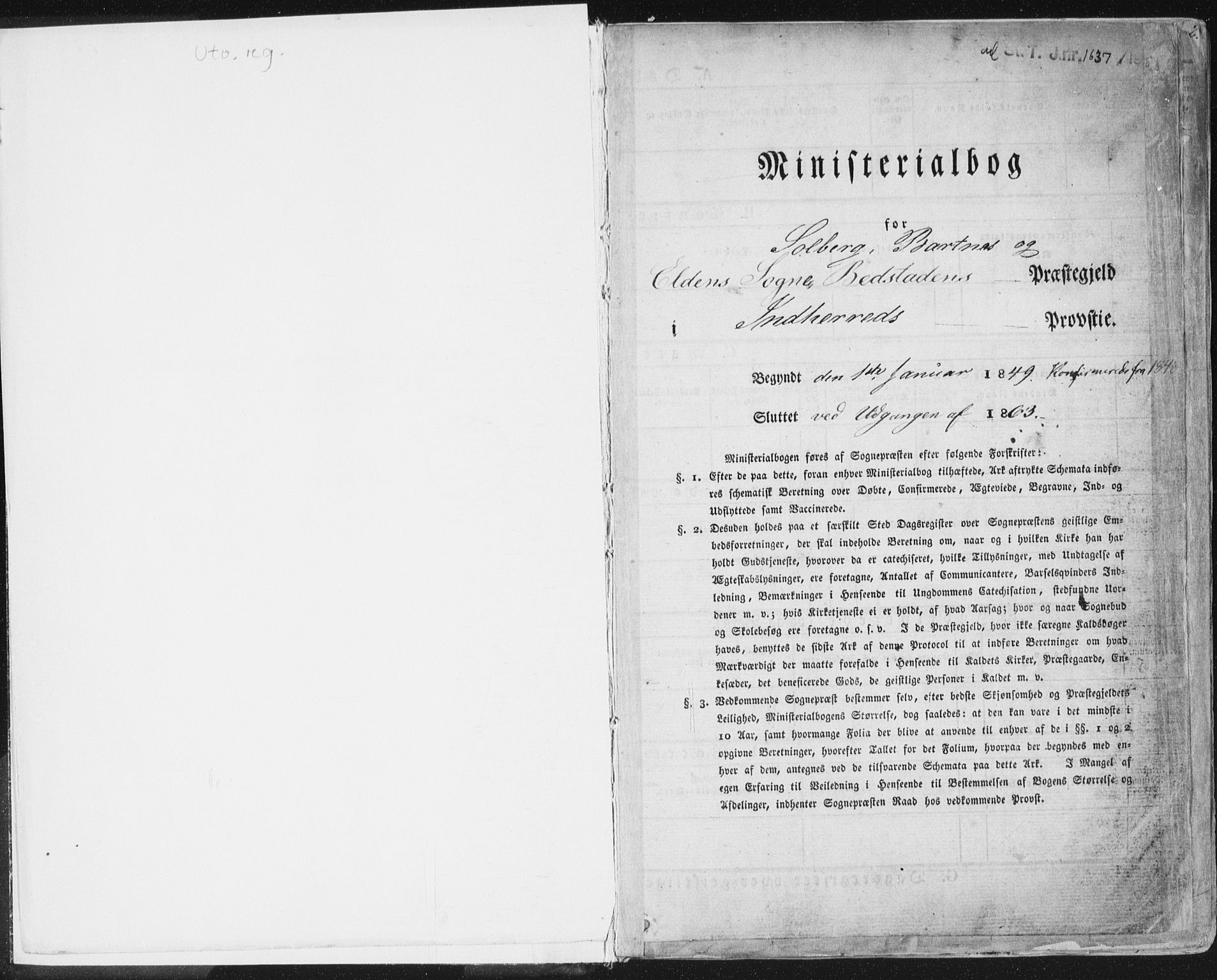 Ministerialprotokoller, klokkerbøker og fødselsregistre - Nord-Trøndelag, SAT/A-1458/741/L0393: Ministerialbok nr. 741A07, 1849-1863