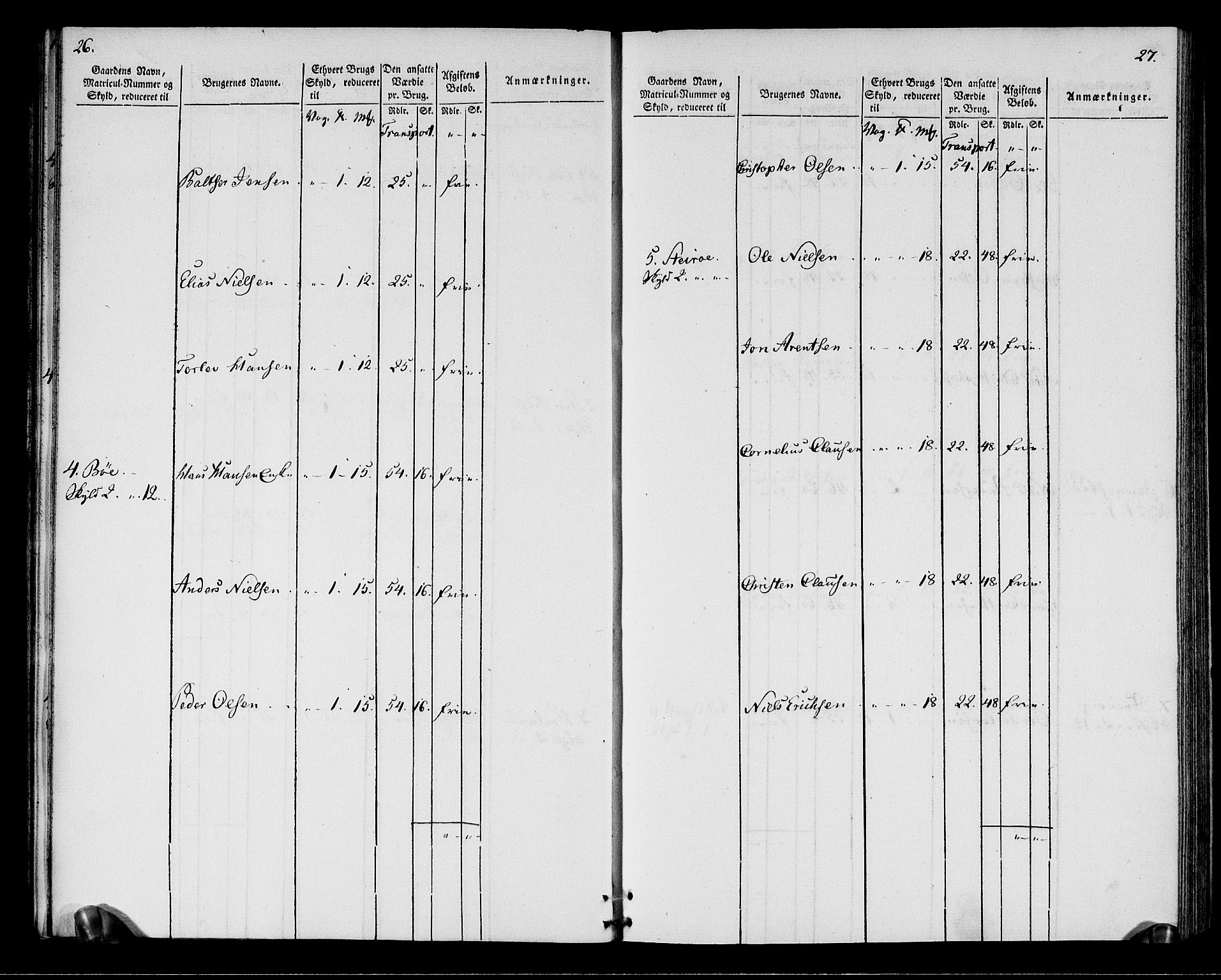 Rentekammeret inntil 1814, Realistisk ordnet avdeling, AV/RA-EA-4070/N/Ne/Nea/L0164: Vesterålen, Andenes og Lofoten fogderi. Oppebørselsregister, 1803, s. 16