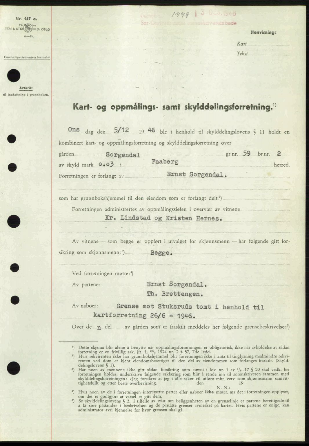 Sør-Gudbrandsdal tingrett, SAH/TING-004/H/Hb/Hbd/L0017: Pantebok nr. A17, 1946-1947, Dagboknr: 1779/1946