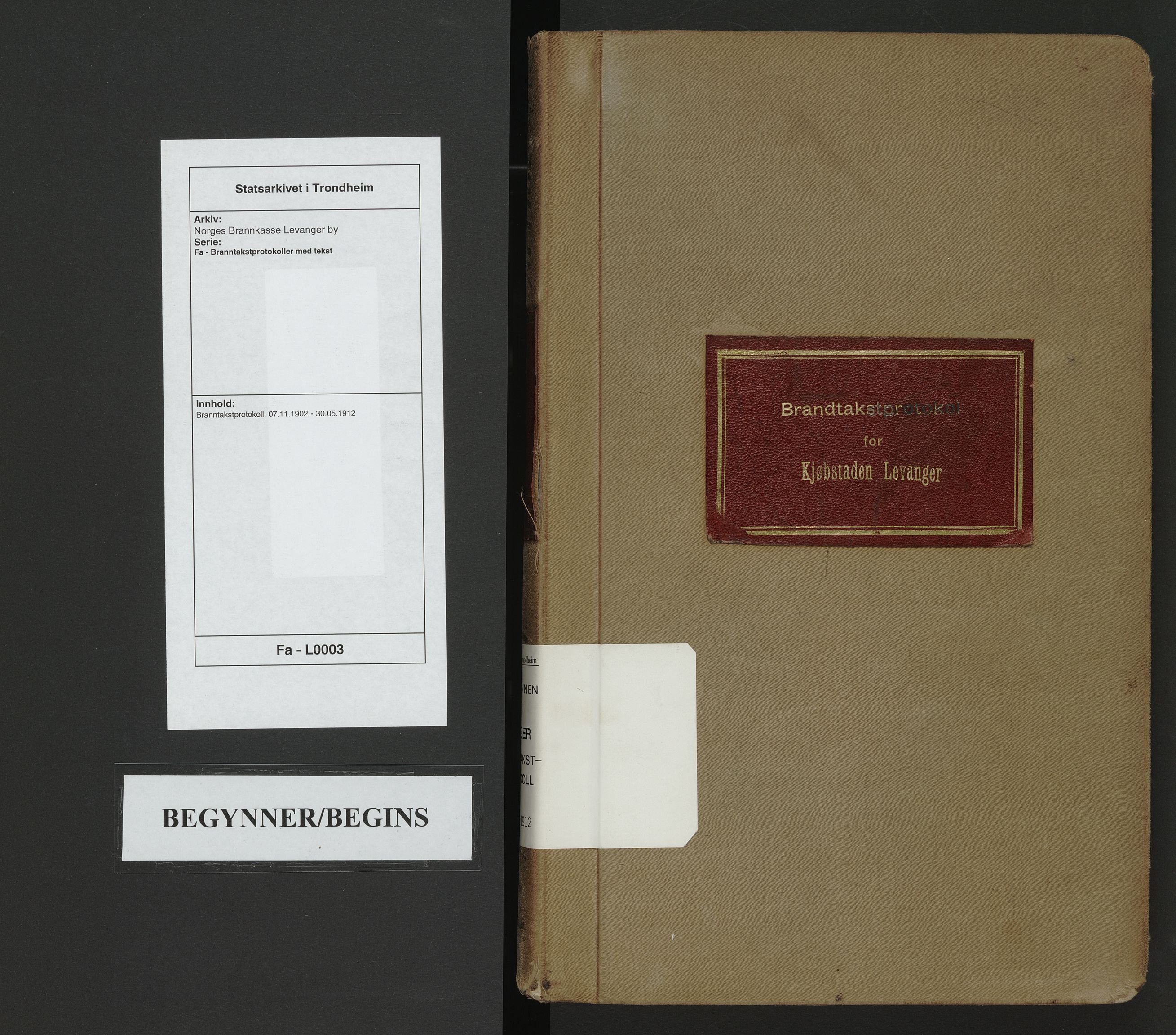Norges Brannkasse Levanger by, AV/SAT-A-1346/Fa/L0003: Branntakstprotokoll, 1902-1912