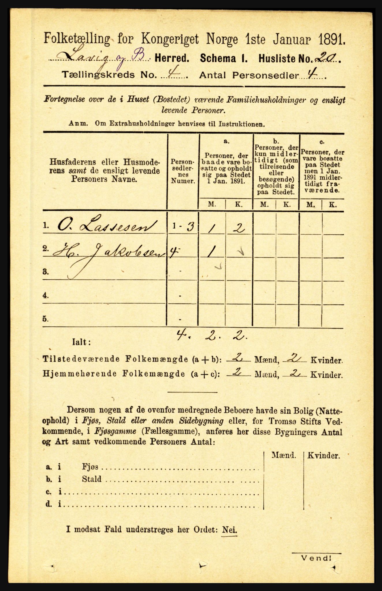 RA, Folketelling 1891 for 1415 Lavik og Brekke herred, 1891, s. 774